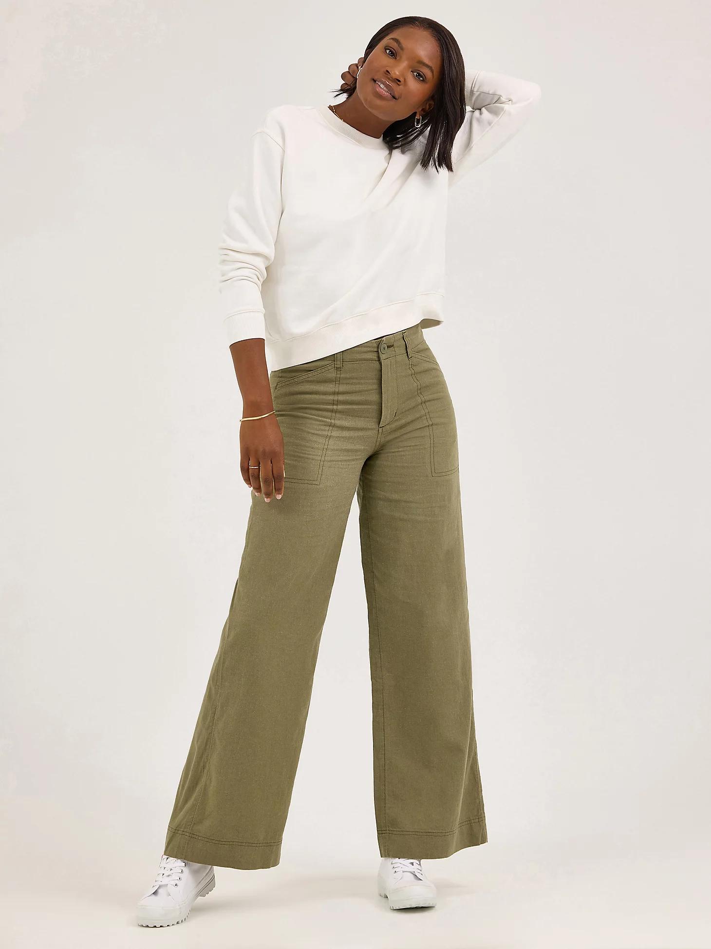 Women's Legendary High Rise Drapey Trouser Pant | Women's Pants | Lee® Product Image