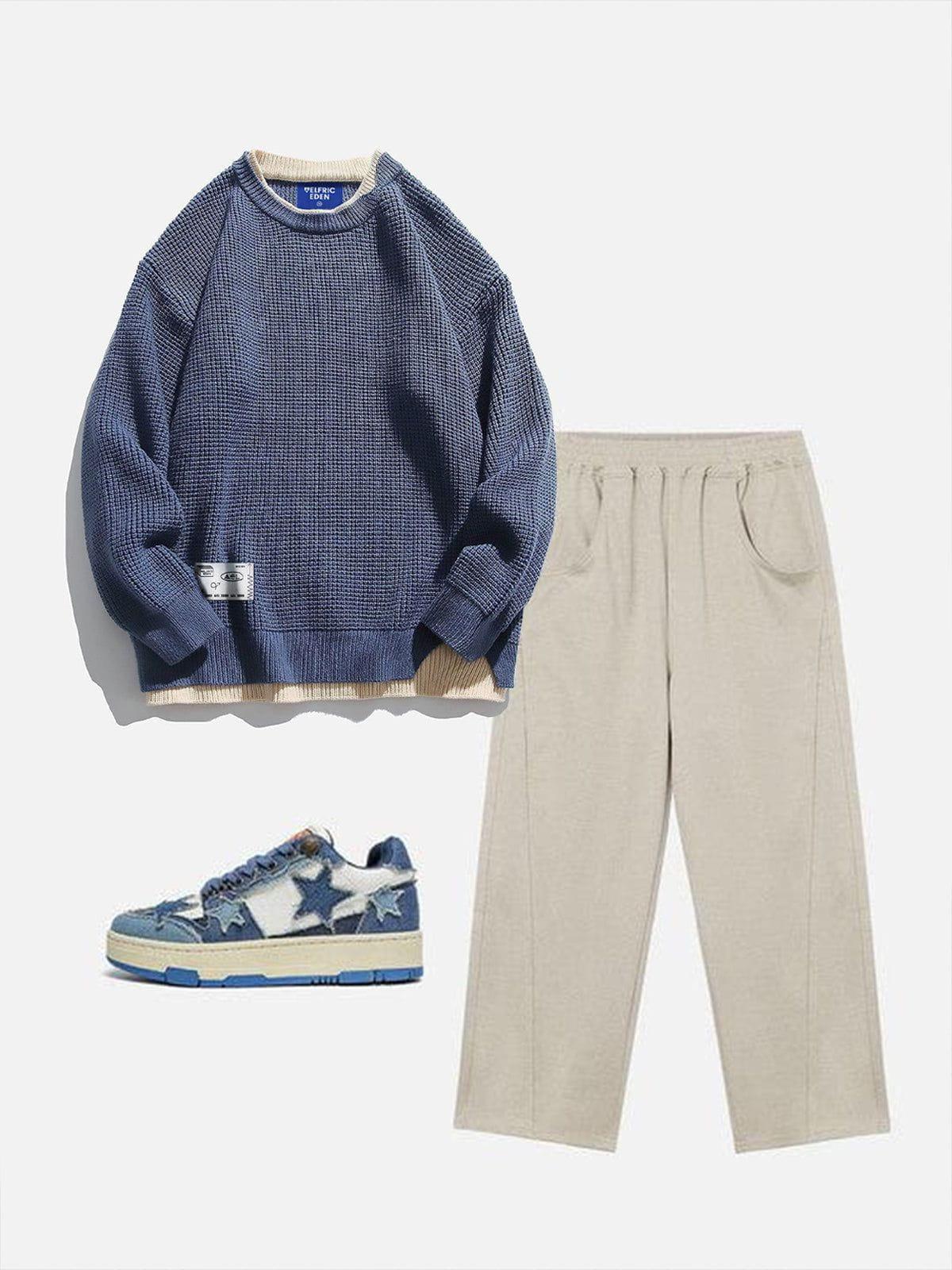 Aelfric Eden Waffle Layered Sweater Product Image