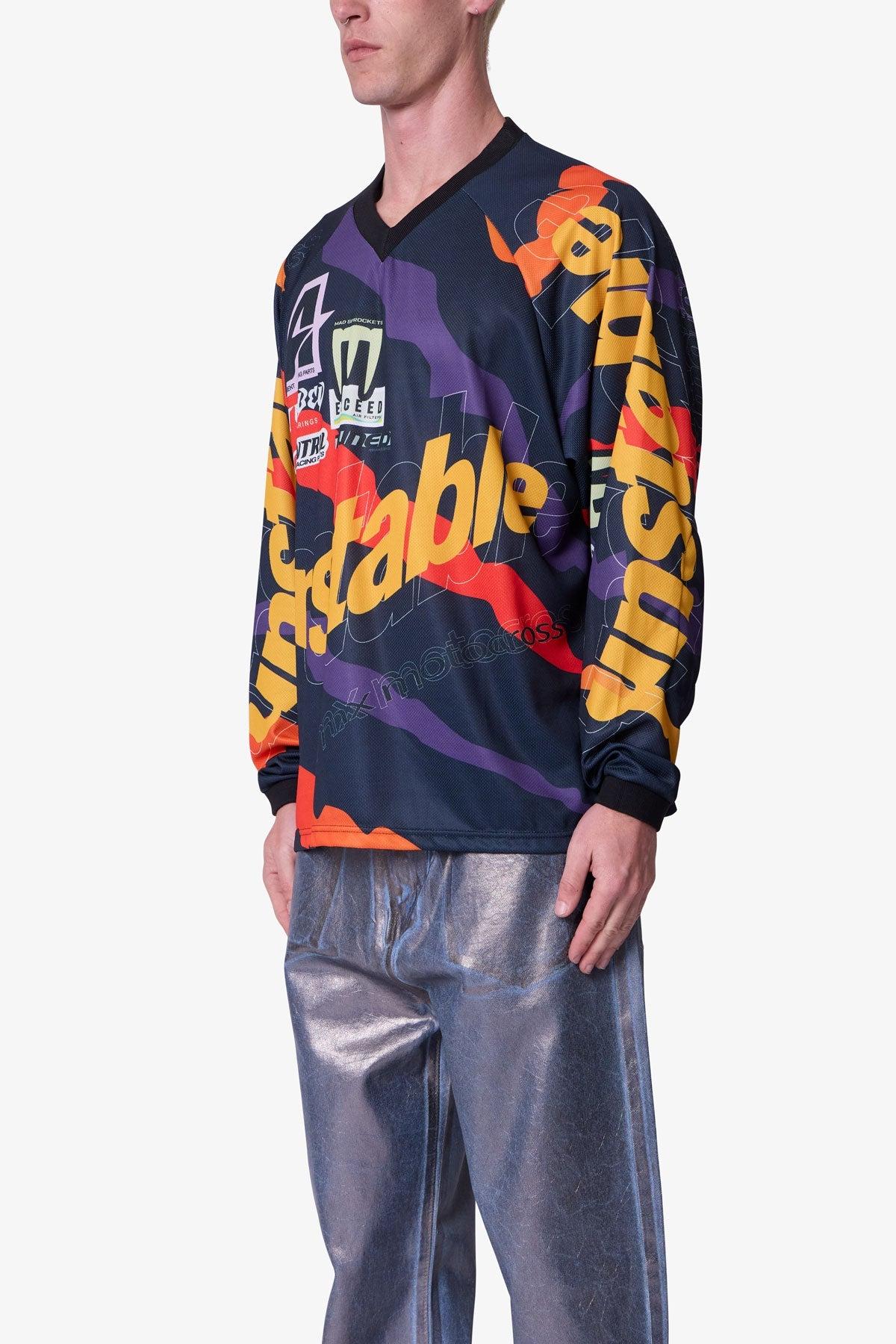 Unstable Moto Shirt - Orange Multi Product Image
