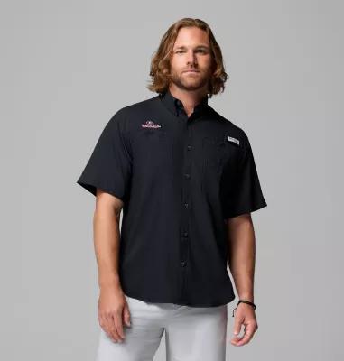 Columbia Men's Collegiate PFG Tamiami Short Sleeve Shirt - Big - Georgia- Product Image