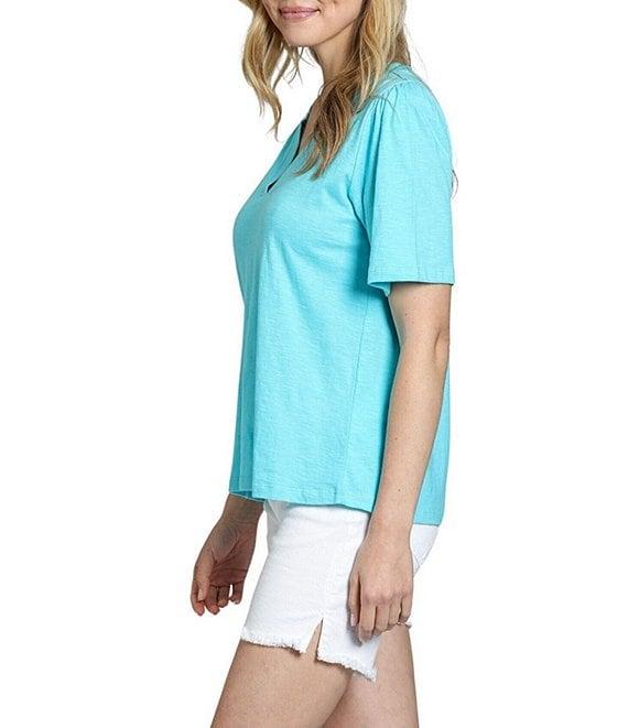 APNY Knit V-Neck Short Sleeve Tee Product Image