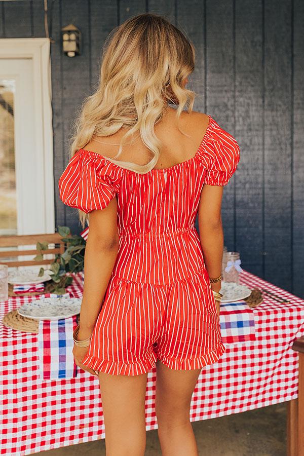 Sparklers And Spritzers Stripe Romper Product Image