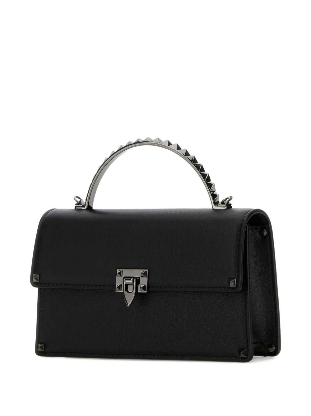 studded leather tote bag Product Image