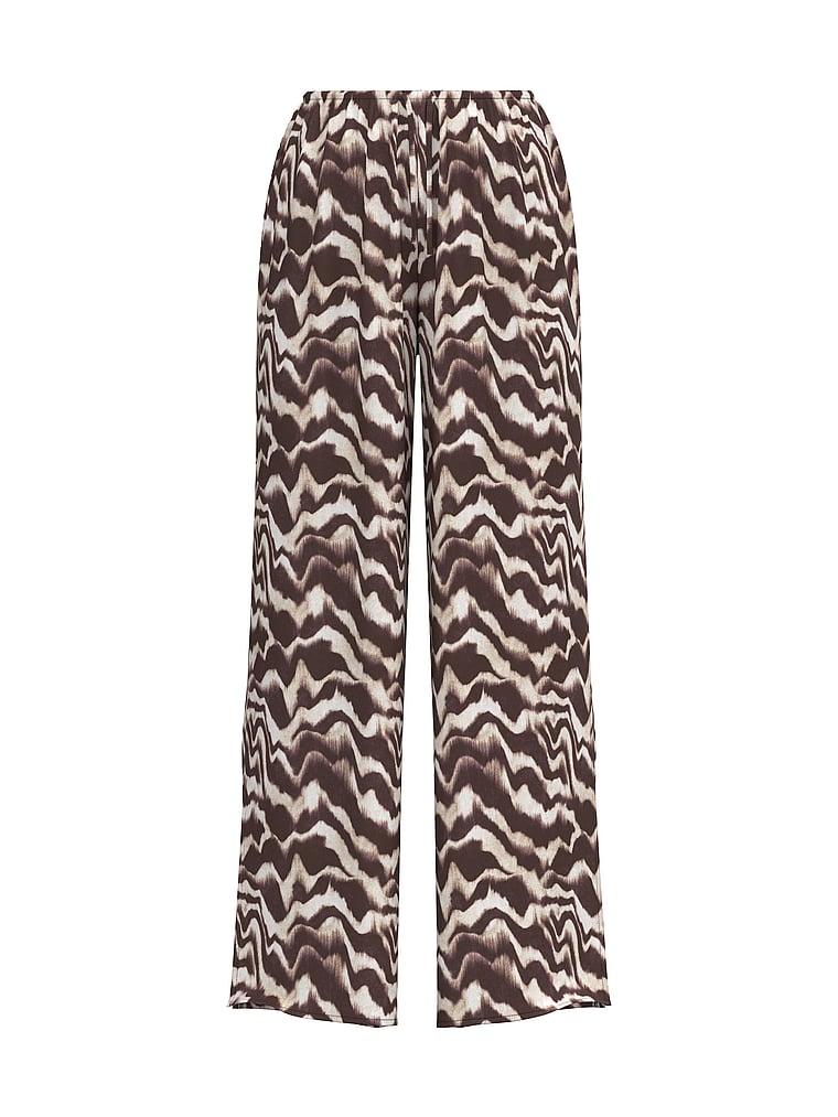 Beachwear Sheer Crinkle Wide-Leg Pants Product Image
