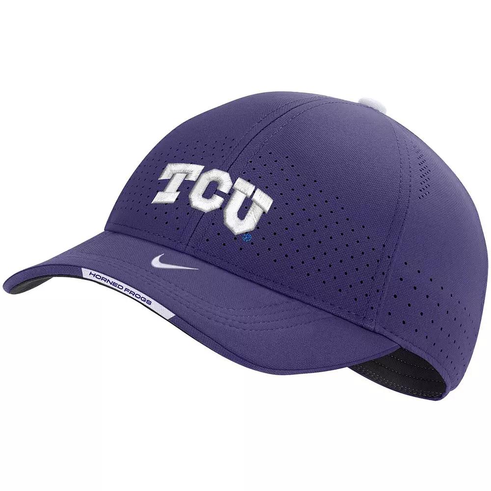Men's Nike Purple TCU Horned Frogs 2023 Sideline Legacy91 Performance Adjustable Hat Product Image