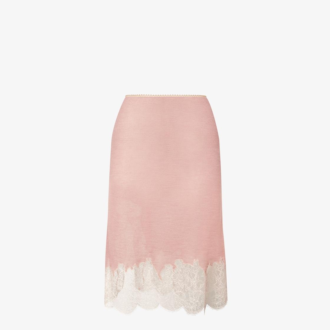 SkirtPink cashmere and silk skirt Product Image