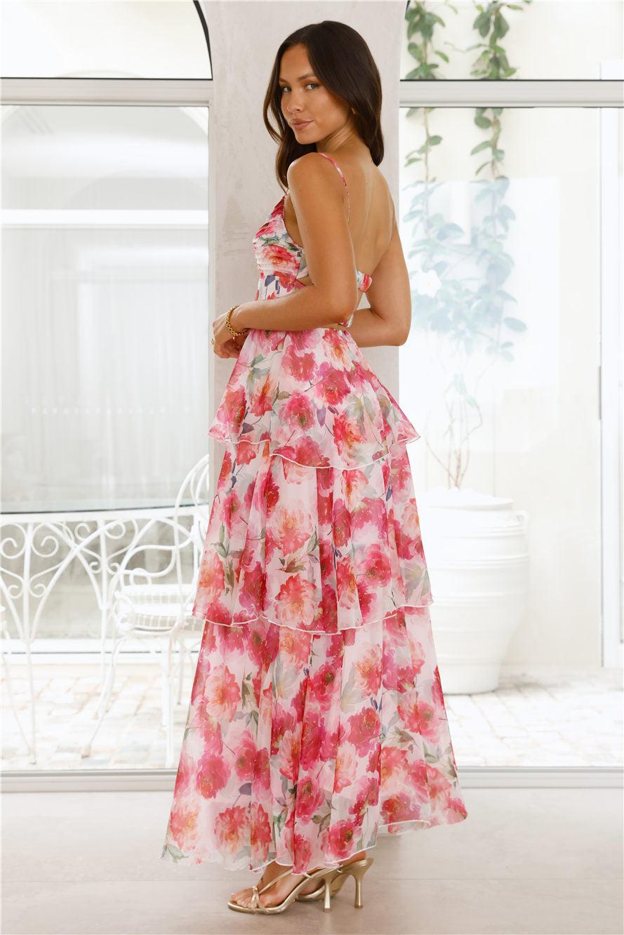 Starflower Breeze Maxi Dress Pink Product Image