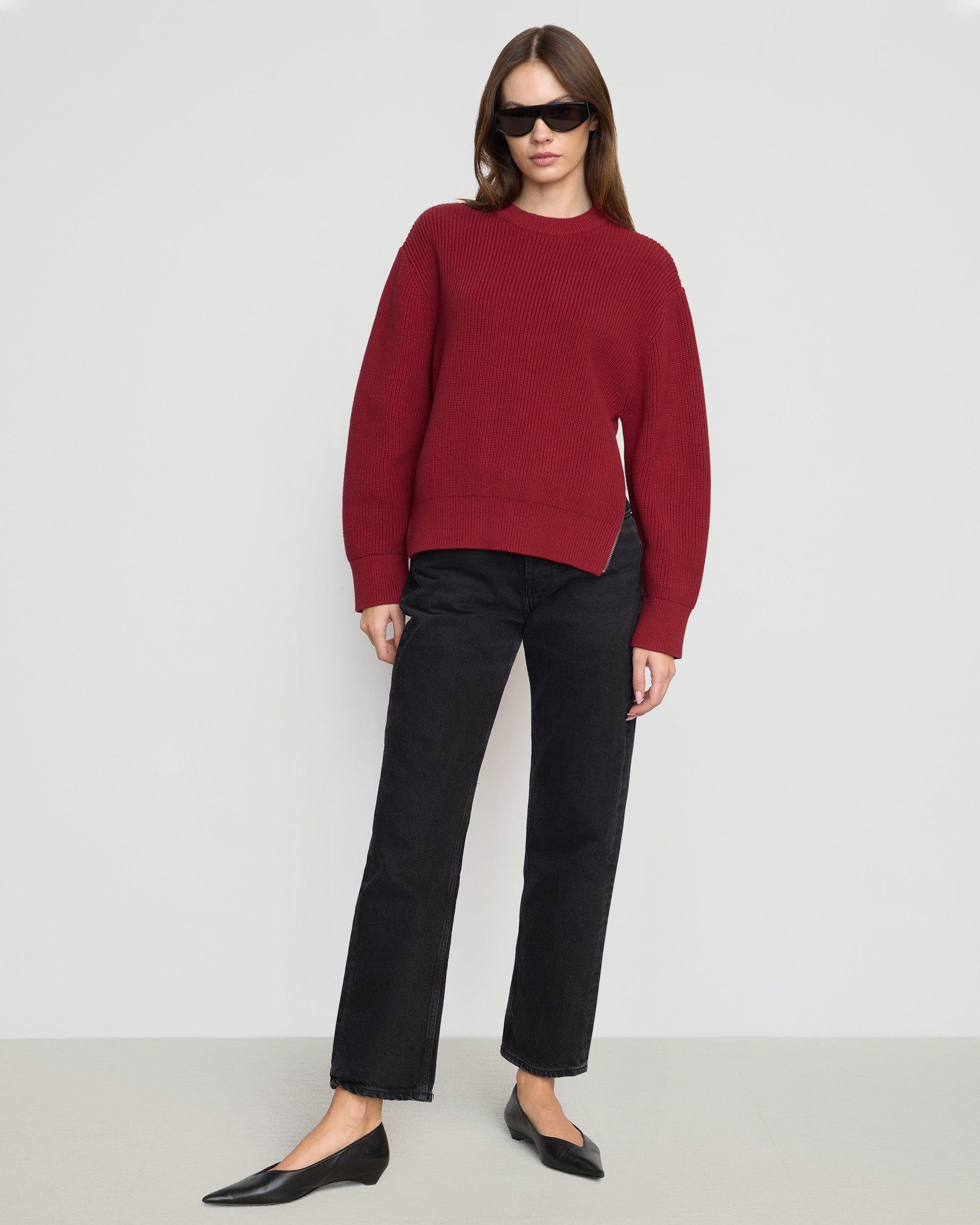 Tate Organic Cotton Side-Zip Sweater Product Image