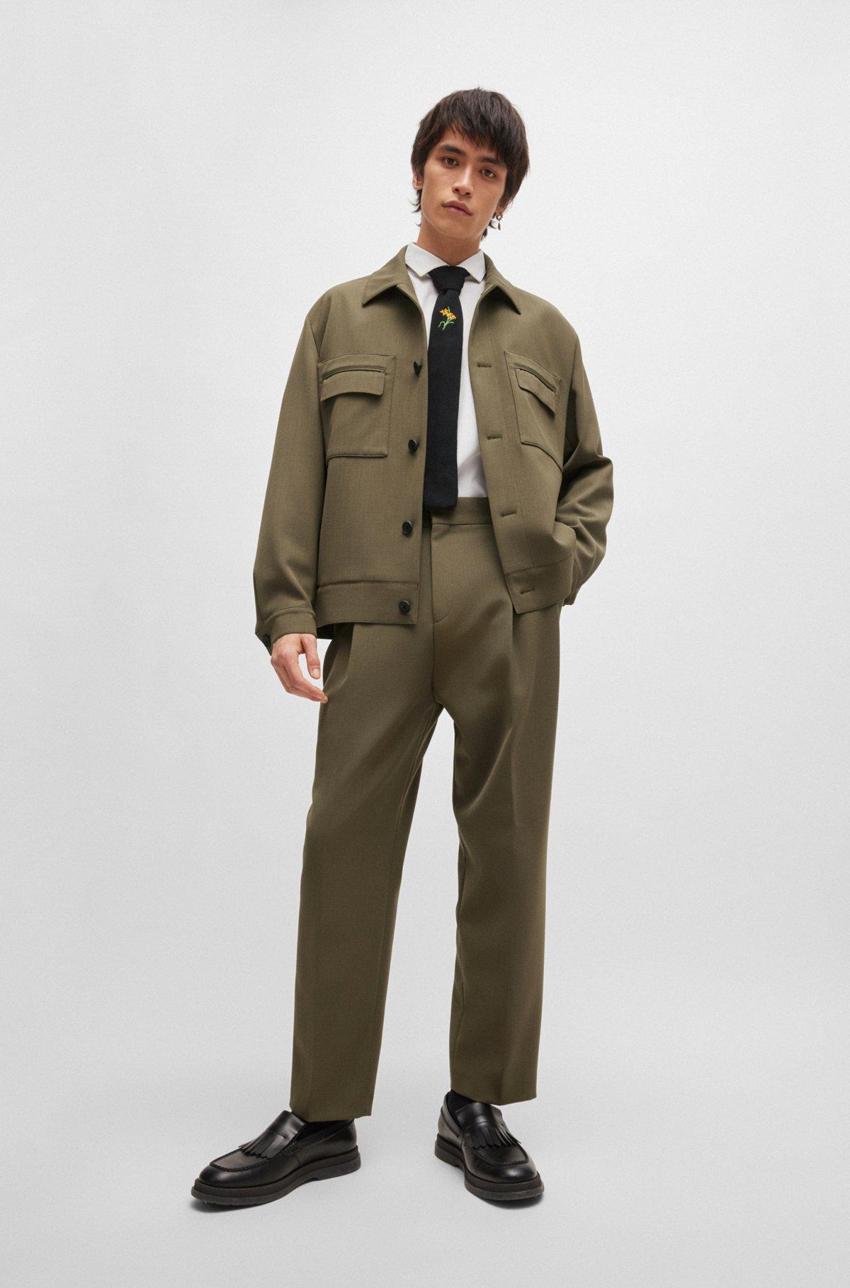 Button-up jacket in performance-stretch fabric Product Image