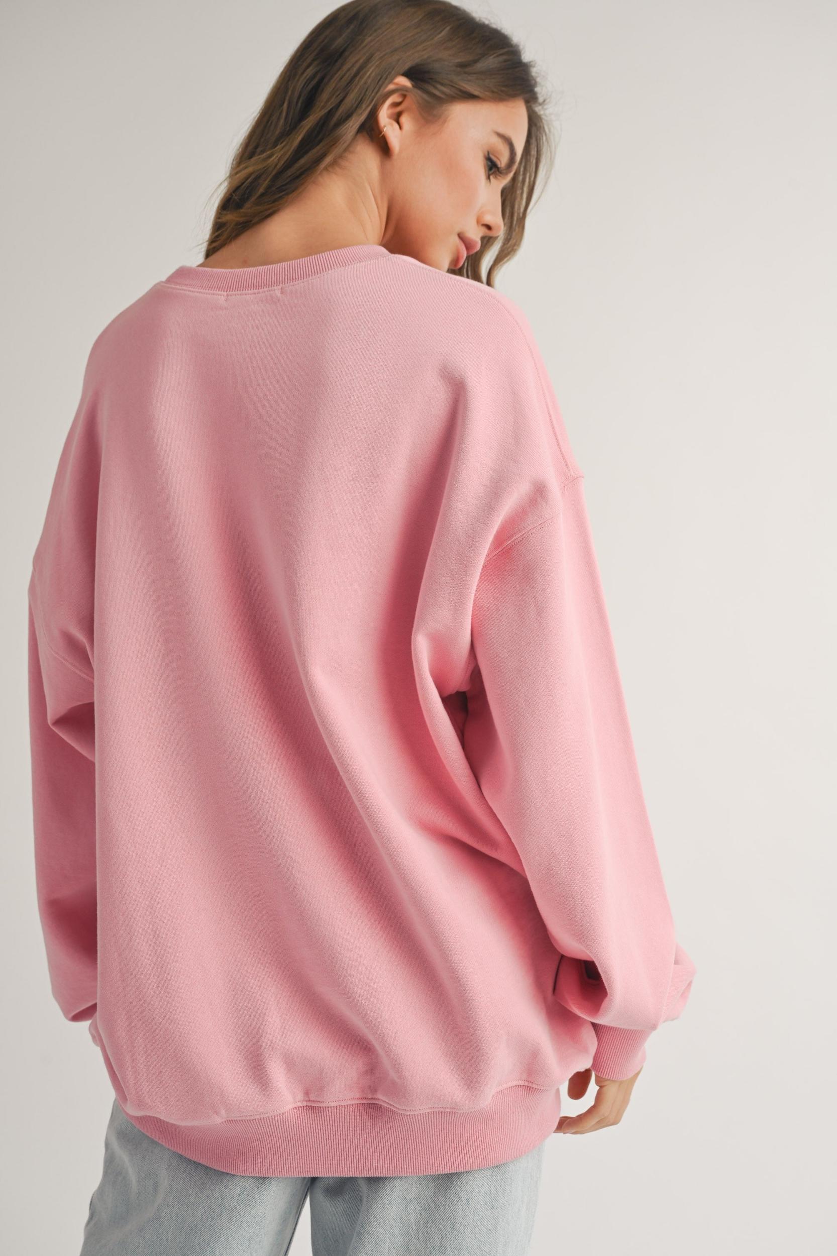 New York Pink Sweatshirt Product Image