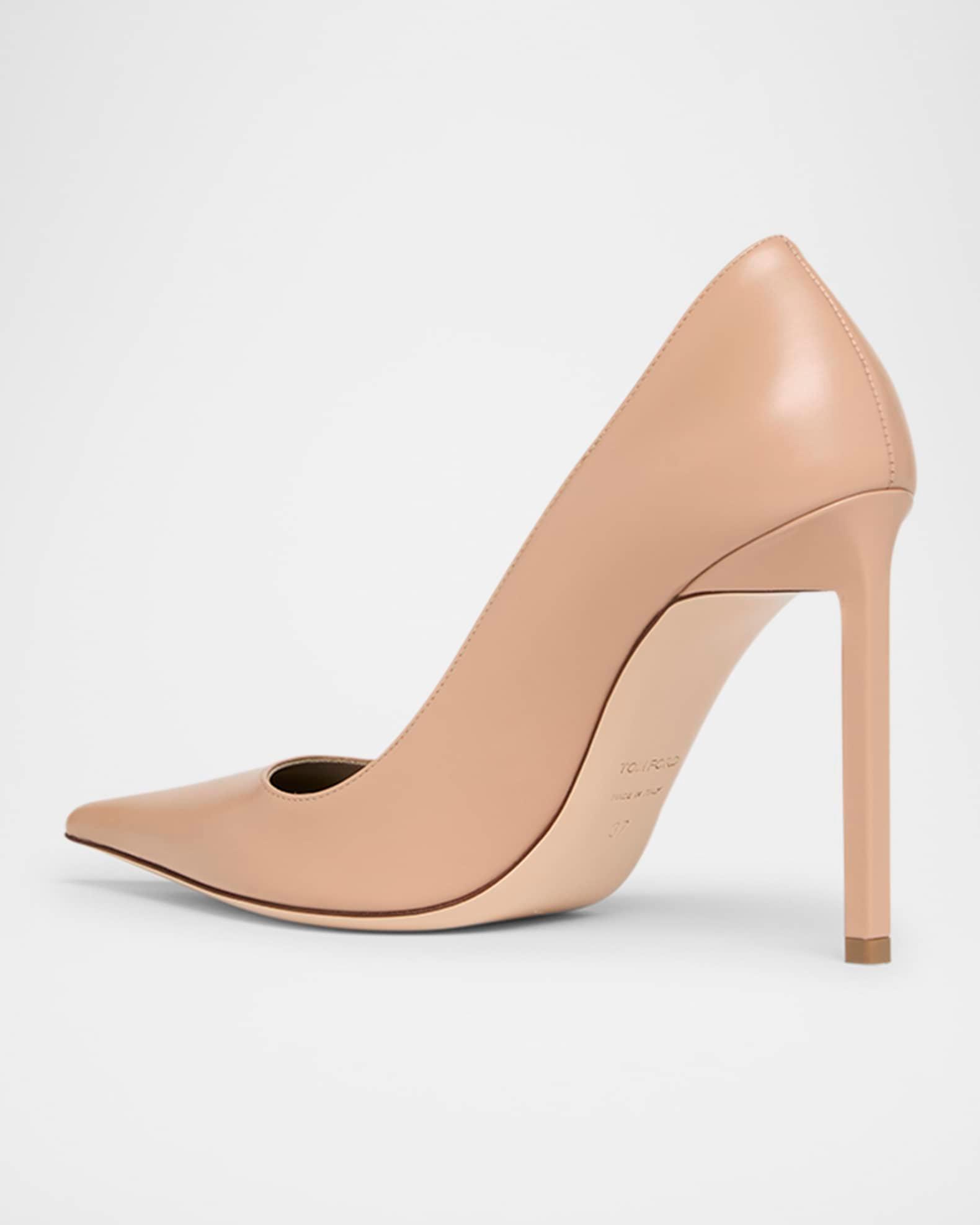 Betty Soft Calf Leather Pointed-Toe Pumps Product Image
