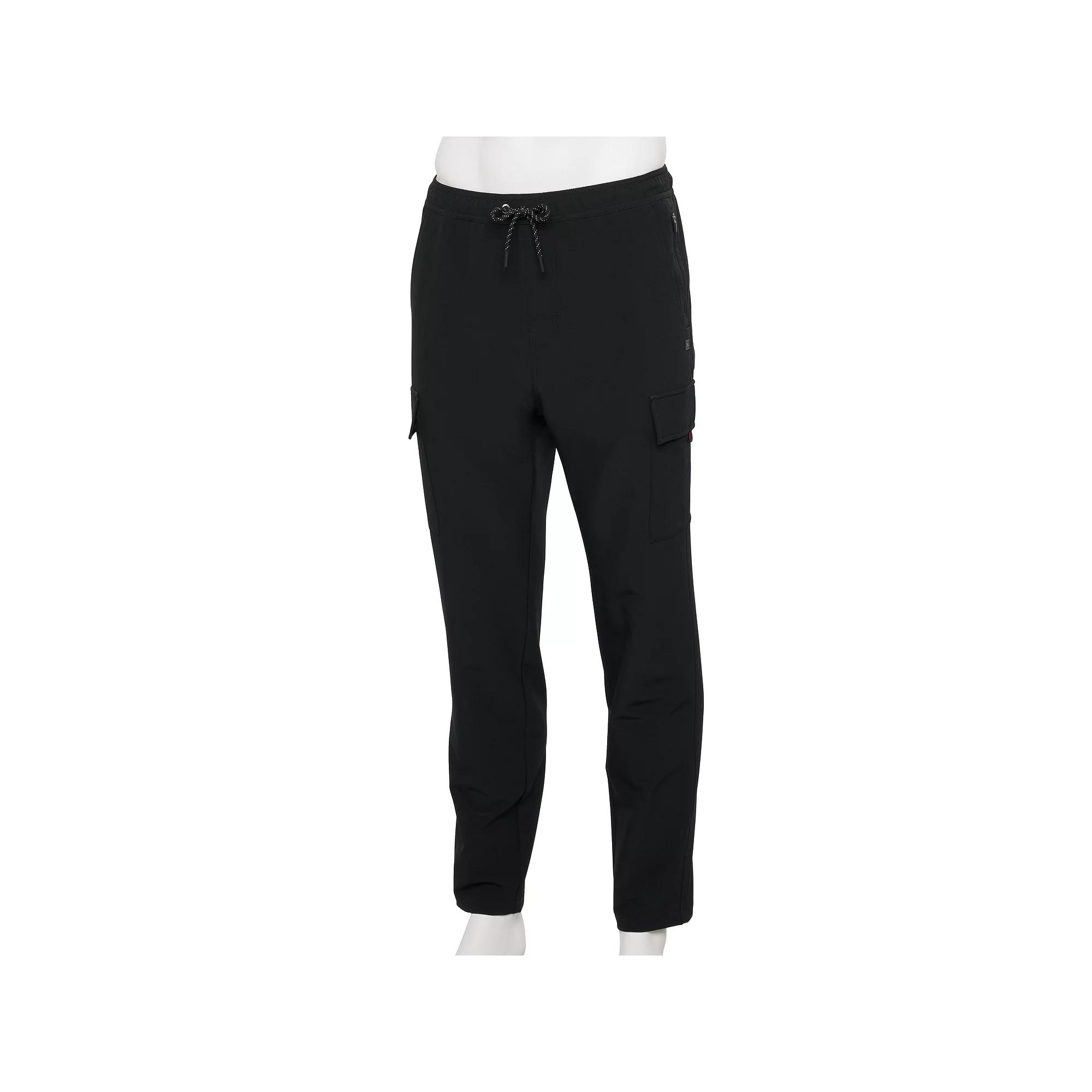 Men's Tony Hawk Brushed Drawstring Cargo Pants, Size: Medium, Black Product Image