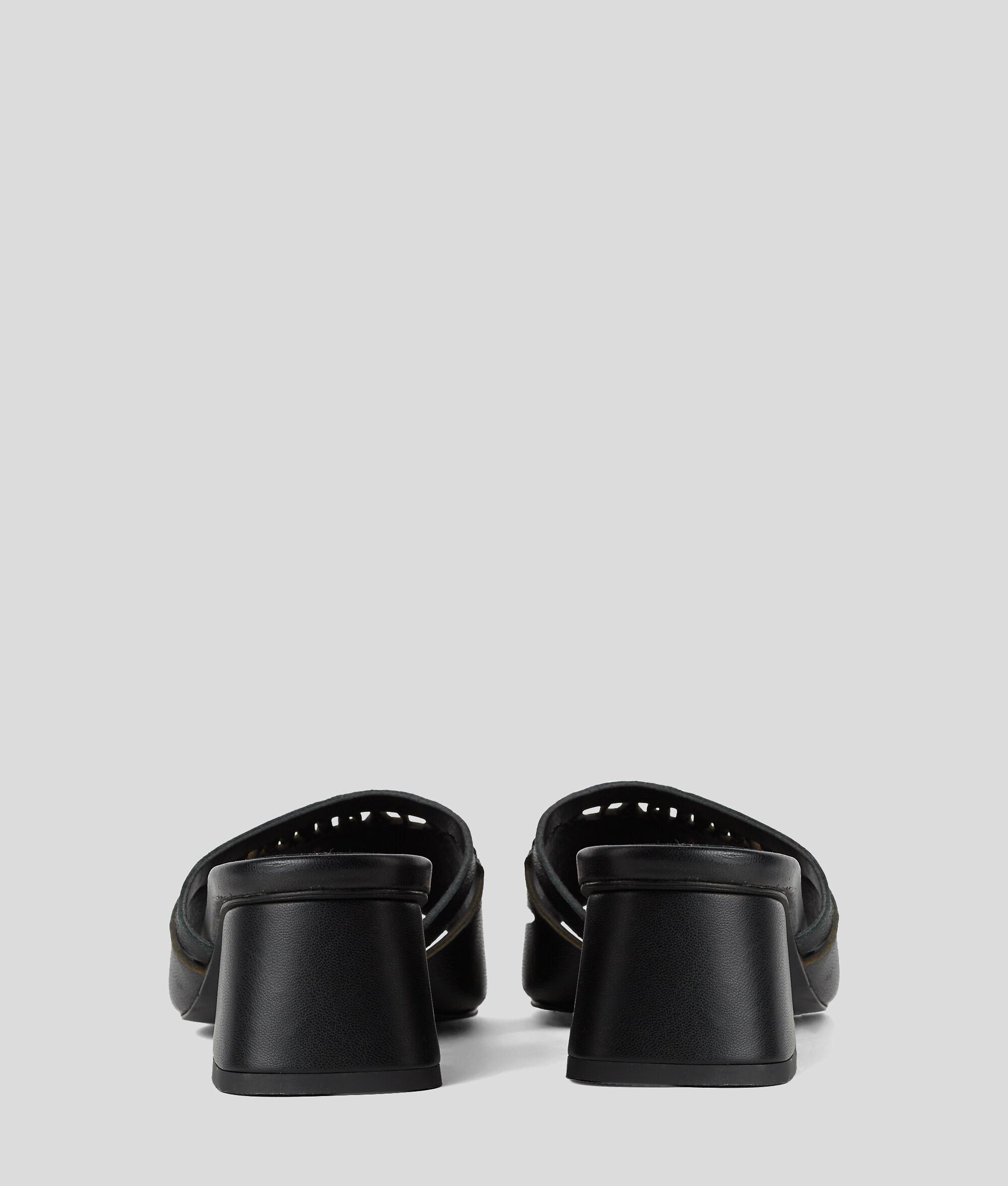 CUT-OUT HEELED SANDALS Product Image