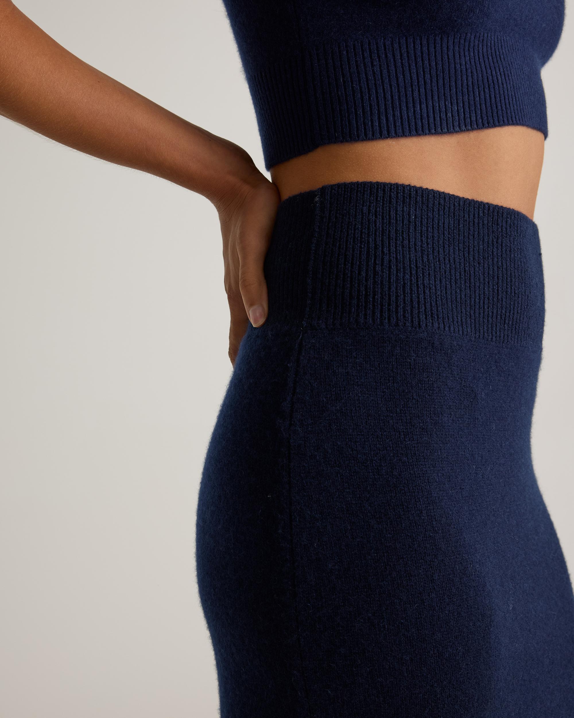 Quince | Women's Mongolian Cashmere Fitted Midi Skirt Size XL Product Image