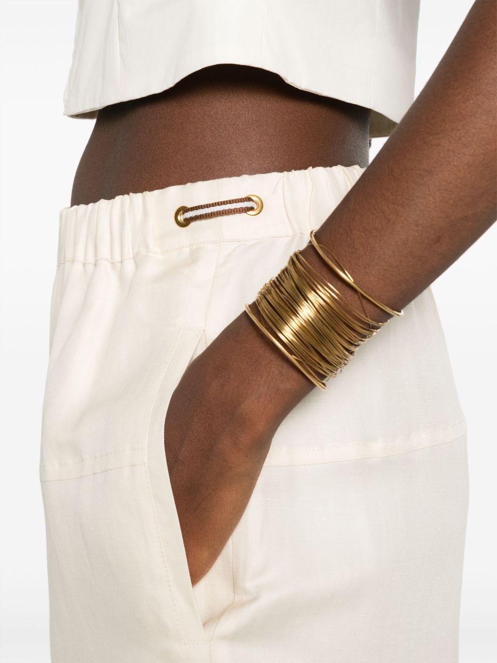 linen-blend wide-leg trousers Product Image