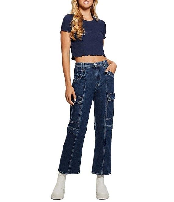 Guess 80s High Rise Cargo Jeans Product Image