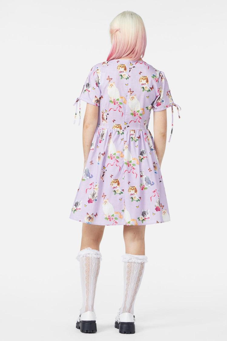 Kitsch Kitty Print Dress Product Image