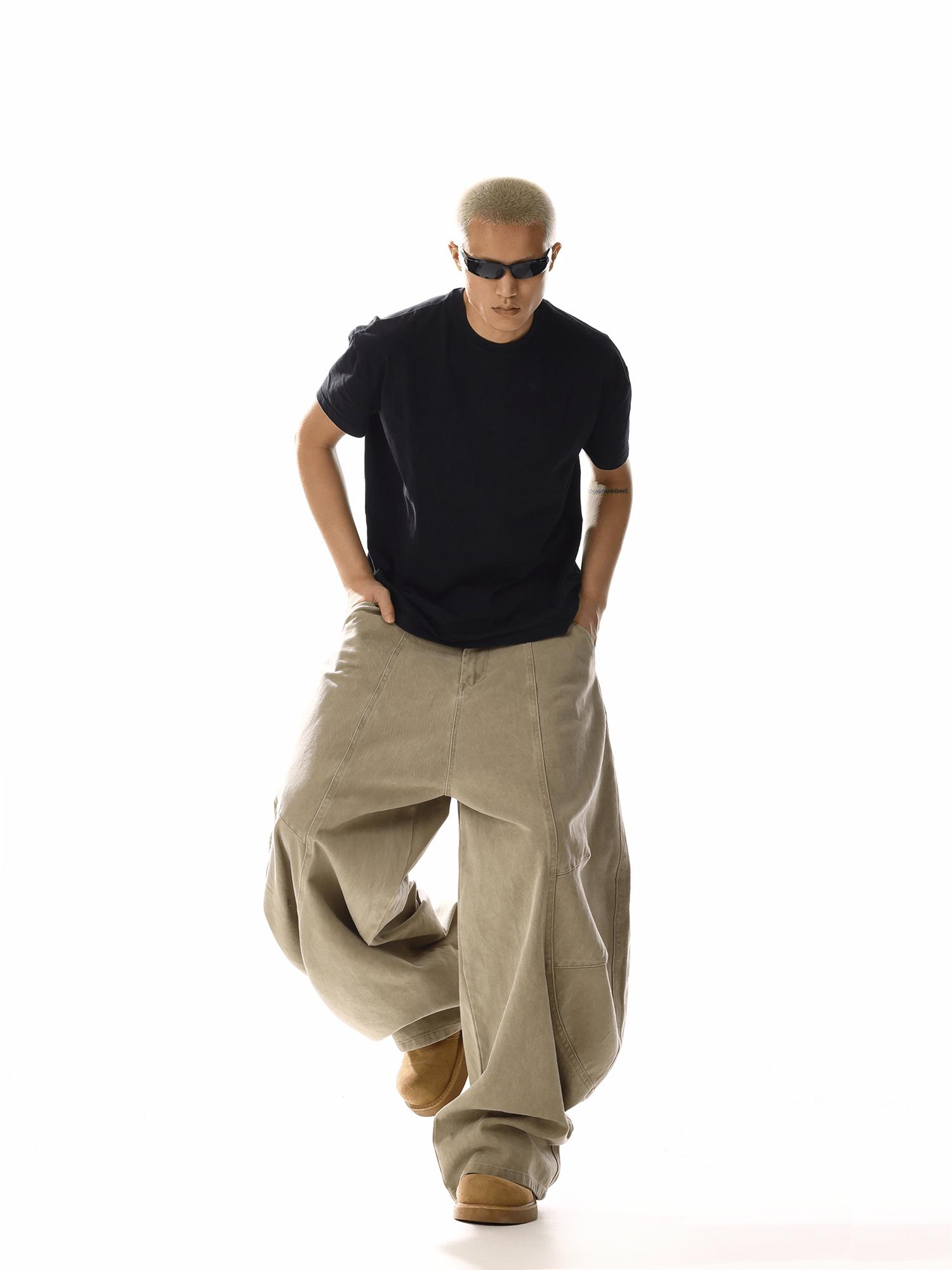 RT No. 19836 KHAKI SCIMITAR BAGGY PANTS Product Image