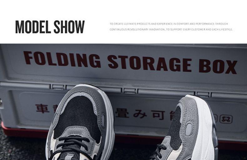 Color Block Platform Sneakers Product Image