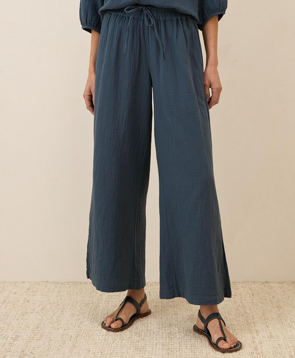 Womens Coastal Double Gauze Split Hem Pant XX Product Image