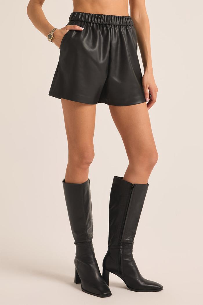 Tia Faux Leather Short Product Image