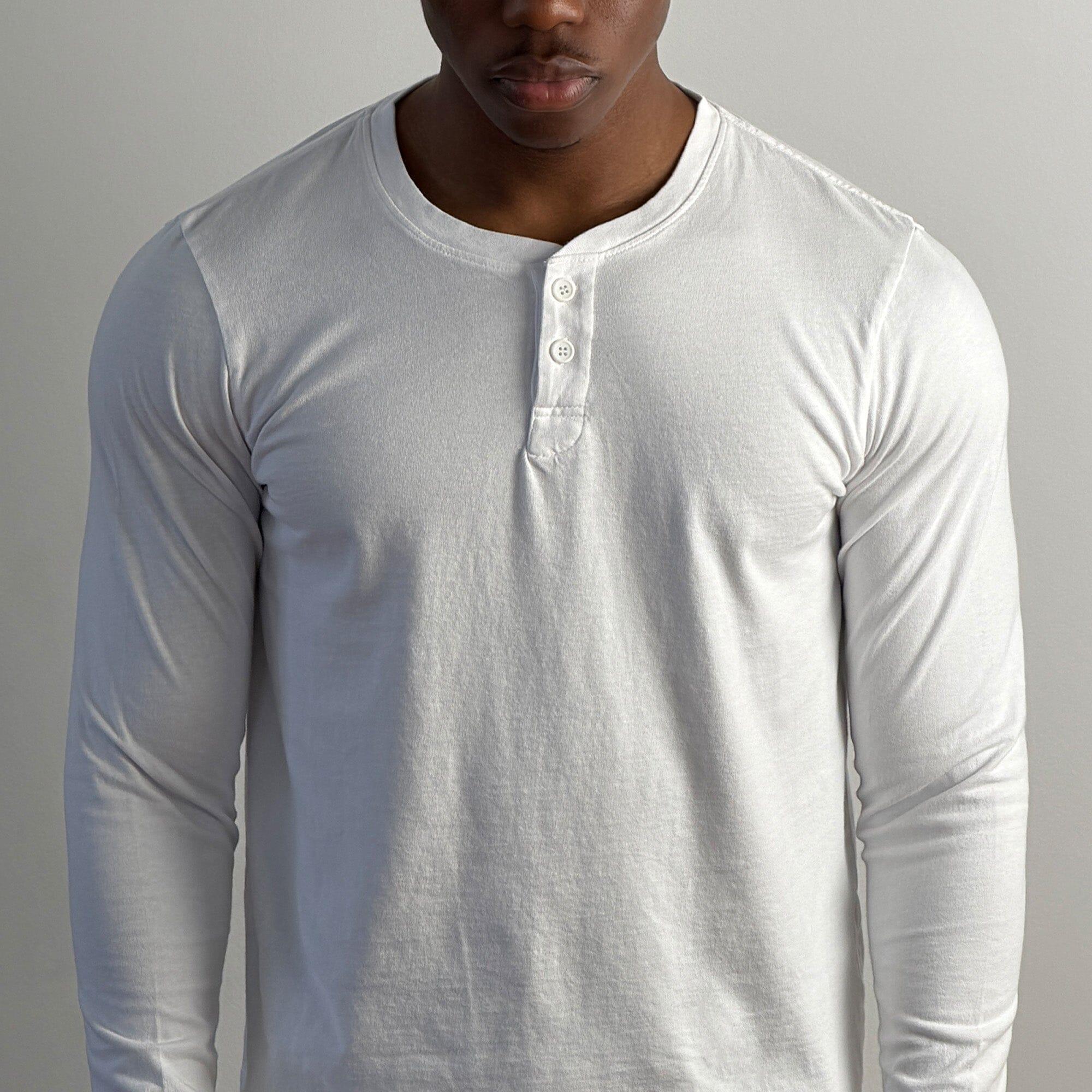 Los Feliz Crop Muscle Tee | Henley Long Sleeve Male Product Image