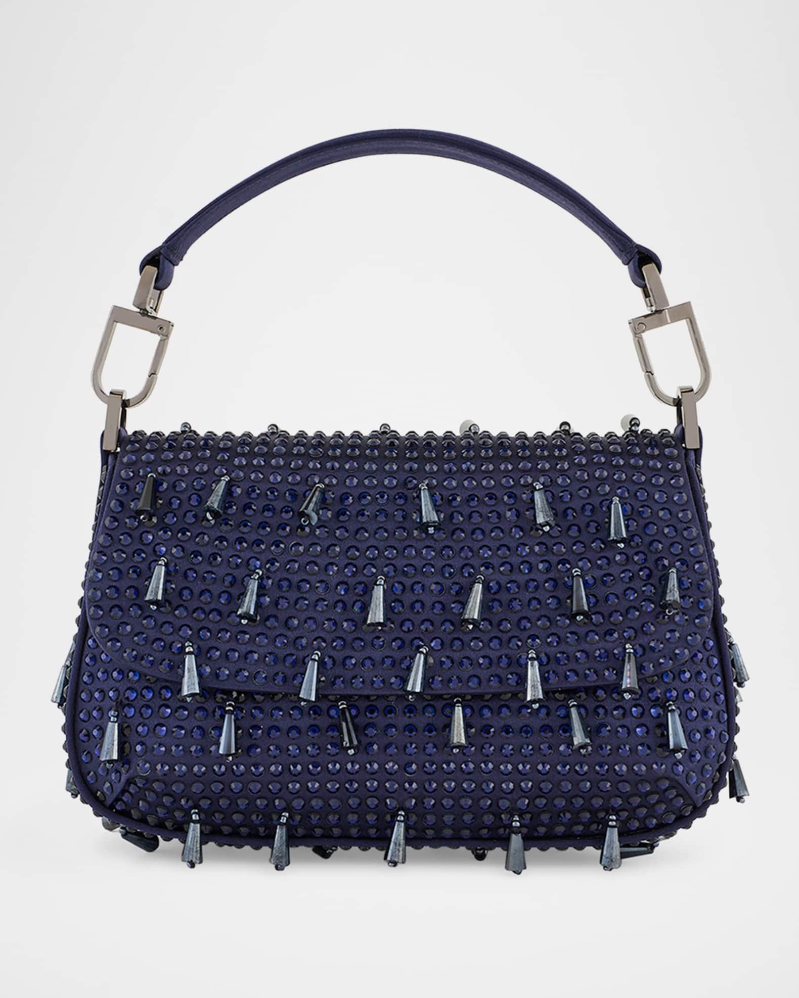 La Prima Small Beaded Top-Handle Bag Product Image