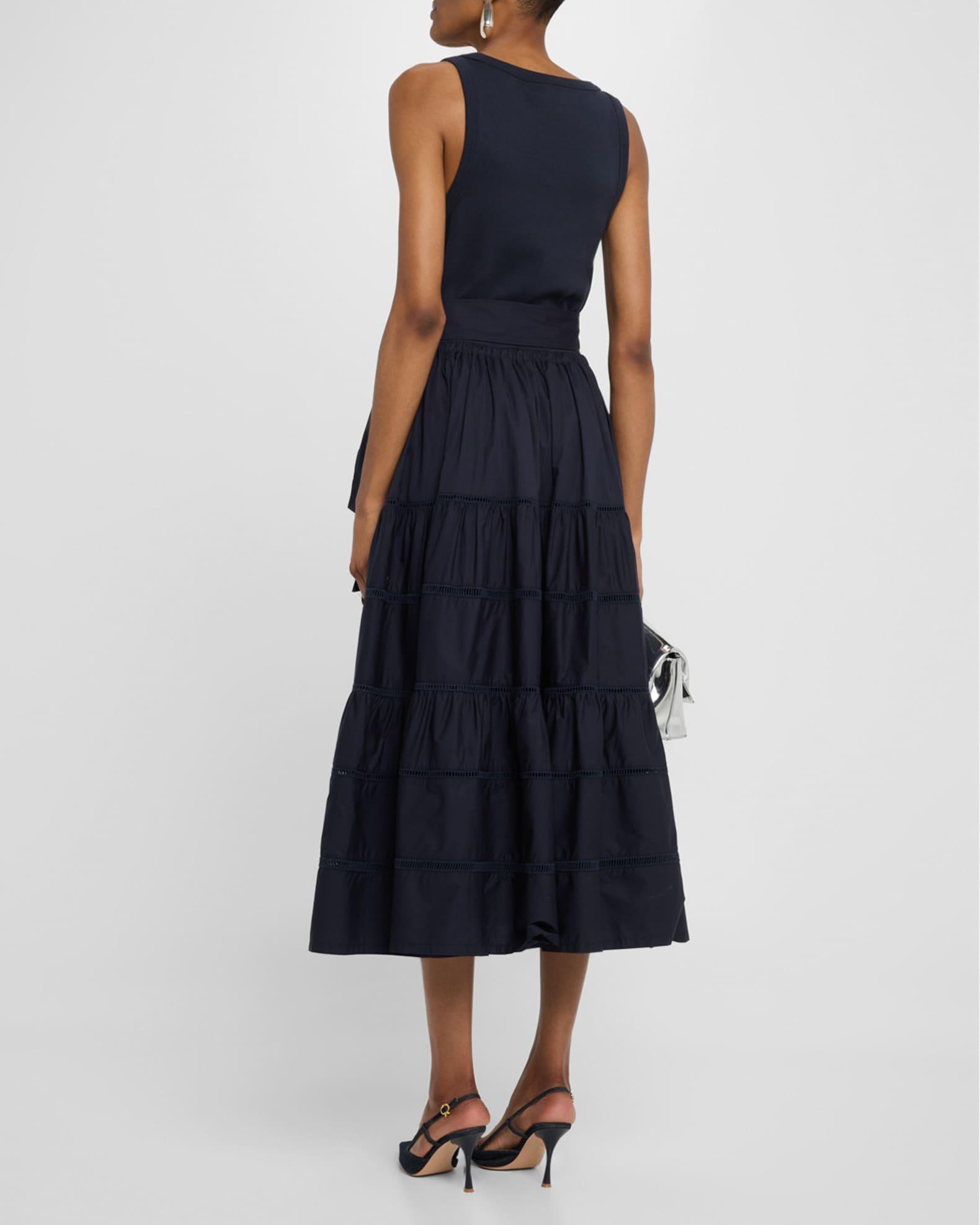 Zuri Tiered Sleeveless Midi Dress  Product Image