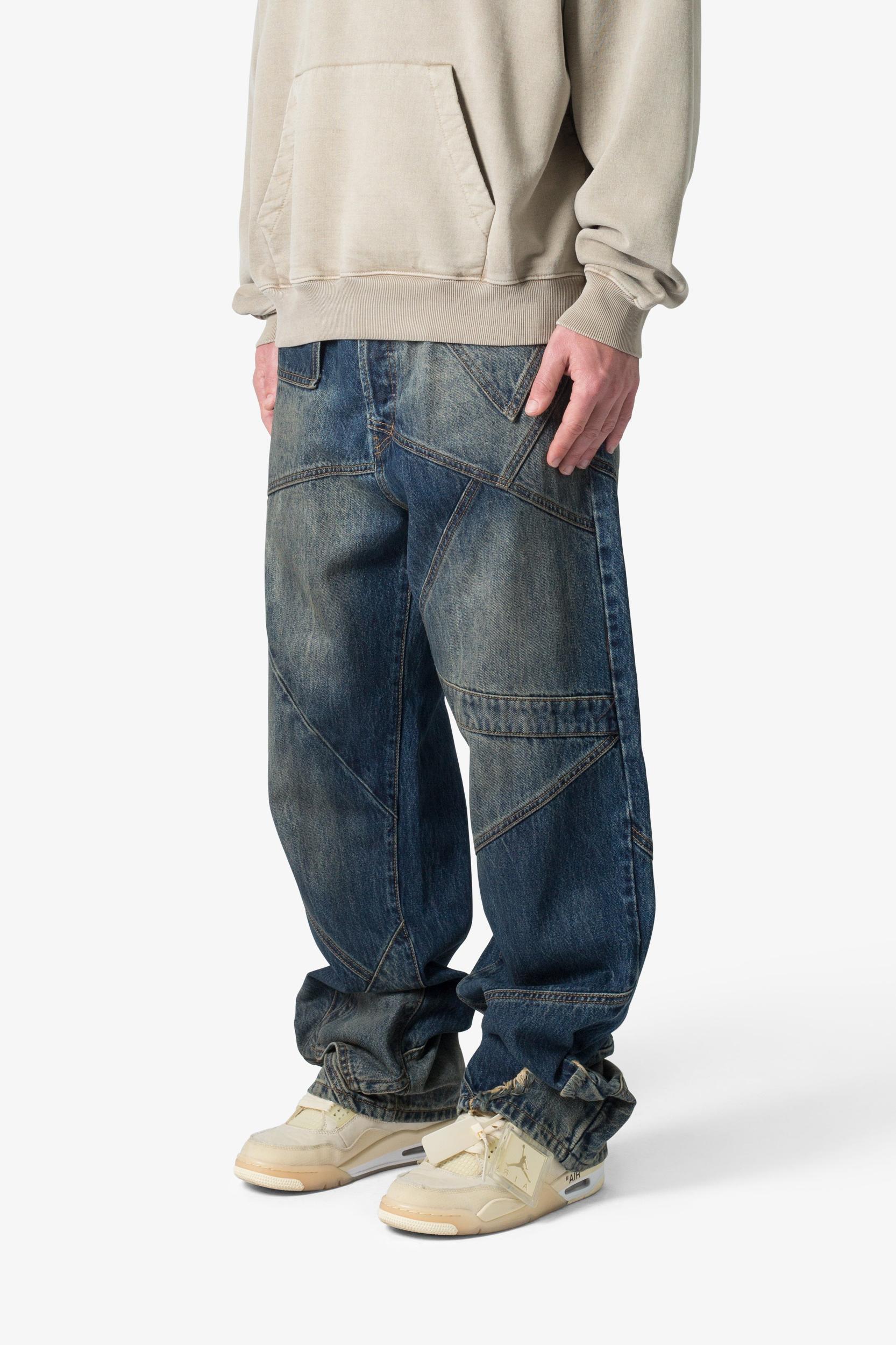 Ultra Baggy Upcycled Denim - Blue Product Image