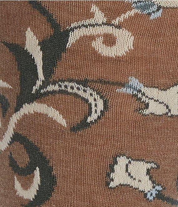 Murano Floral Pattern Crew Length Socks Product Image