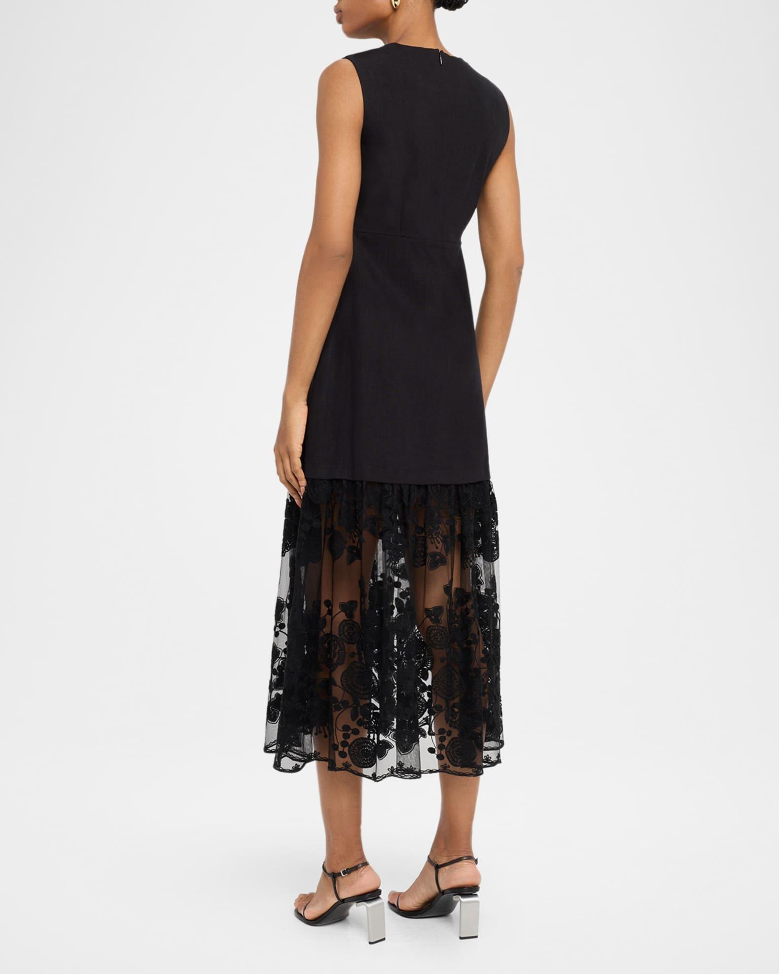 Arielle Lace V-Neck Midi Dress Product Image