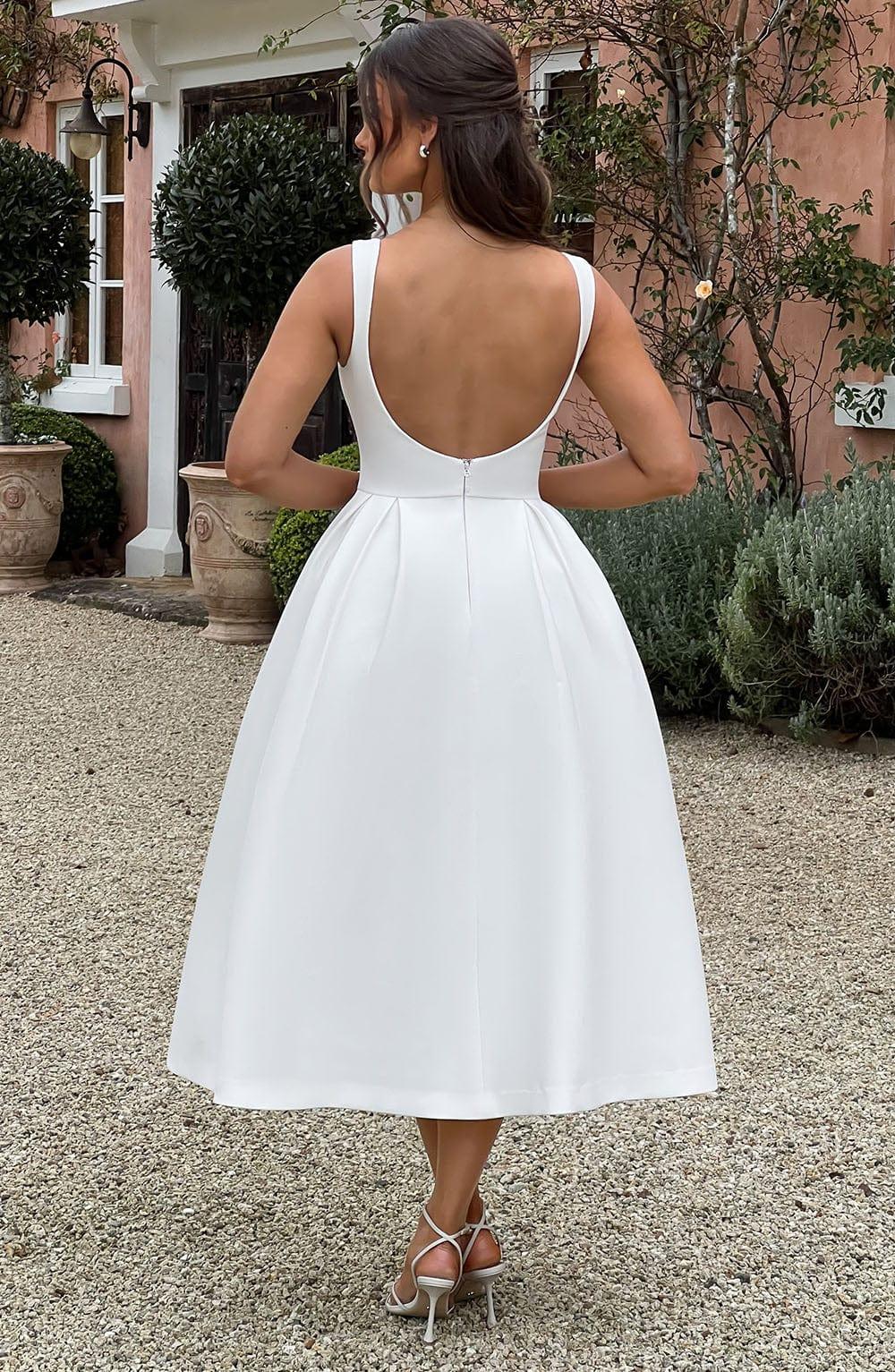 Clarabella Midi Dress - Ivory Product Image
