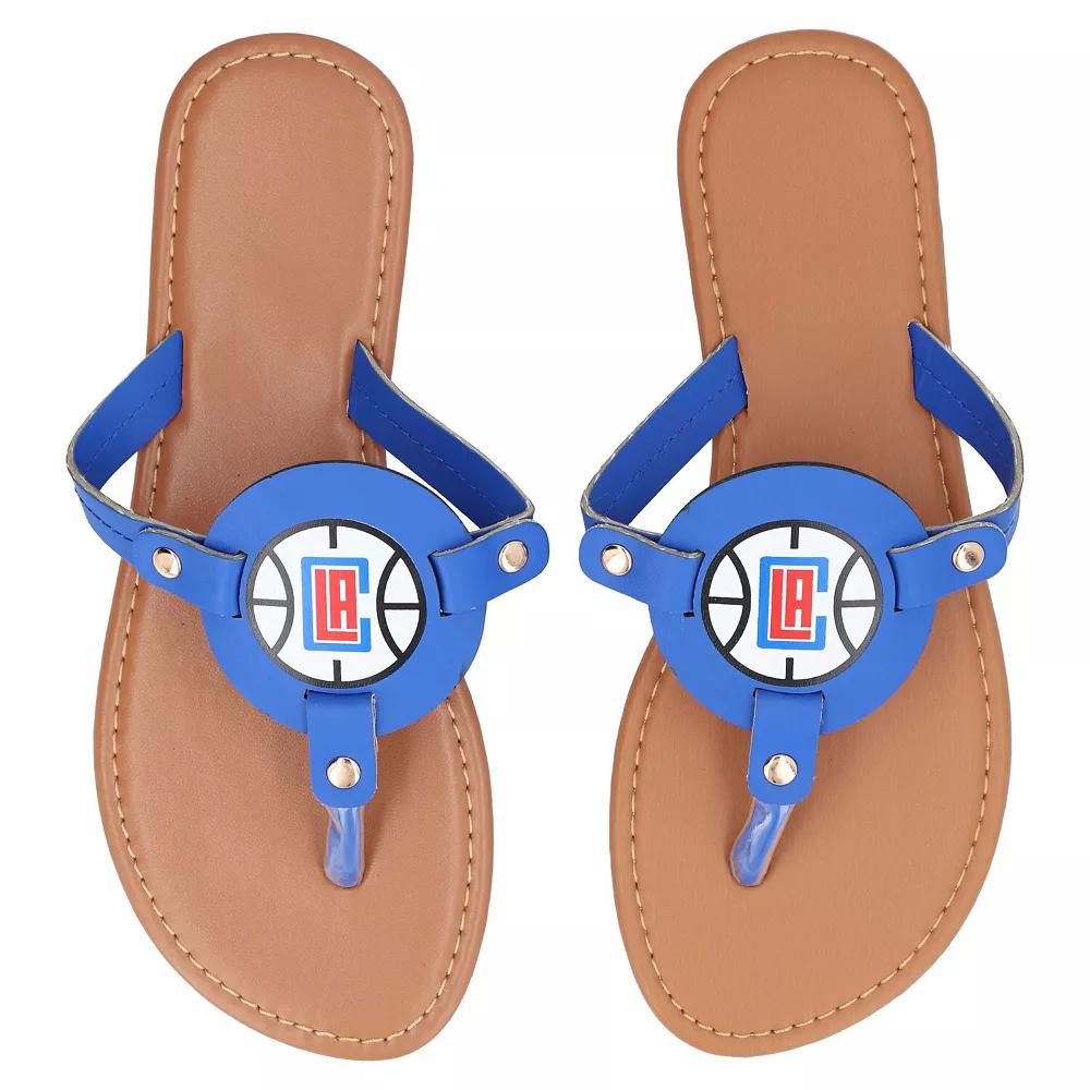Women's LA Clippers Die-Cut Logo Flip Flops,  Product Image