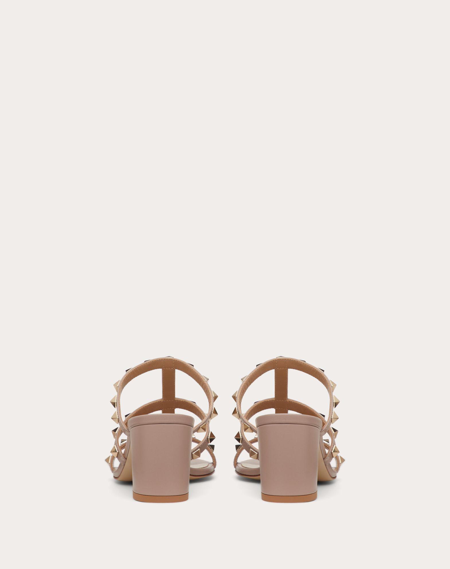 Rockstud Calfskin Leather Slide Sandal 60 Mm Product Image