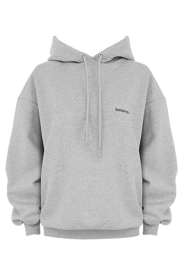 Halo  grey oversized hoodie Product Image