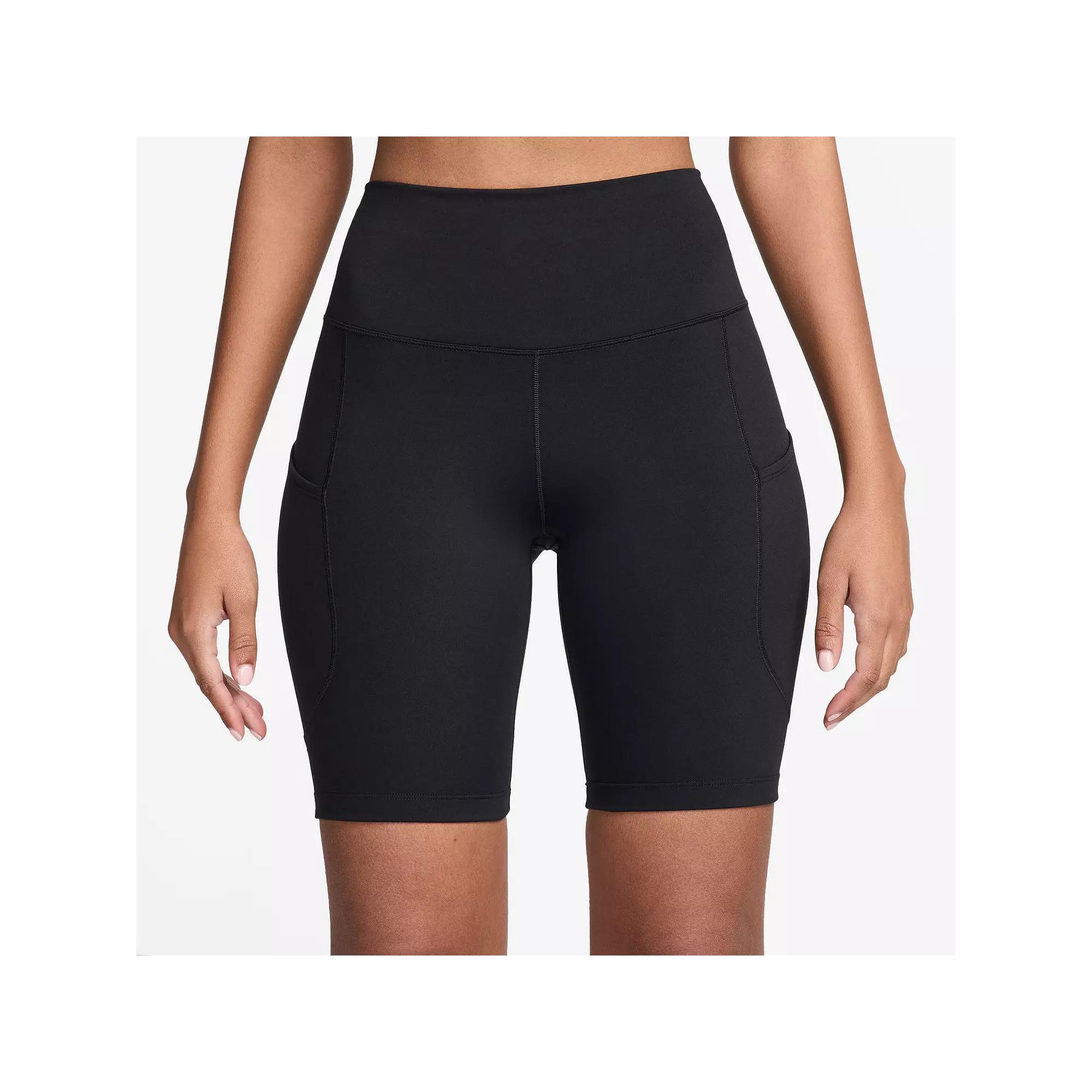 Women's Nike One 8-in. High-Waisted Pocketed Biker Shorts,  Product Image