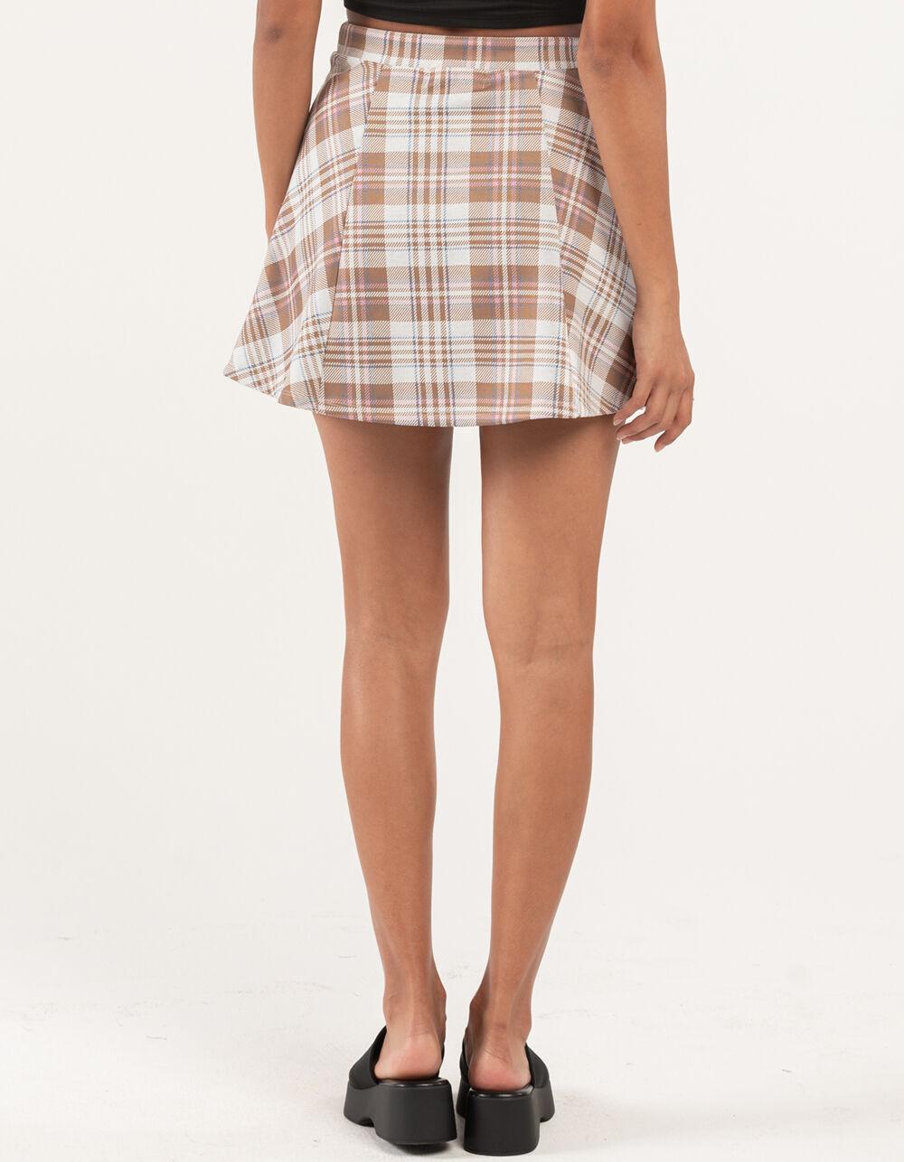 RSQ A Line Knit Skirt - BROWN COMBO Product Image