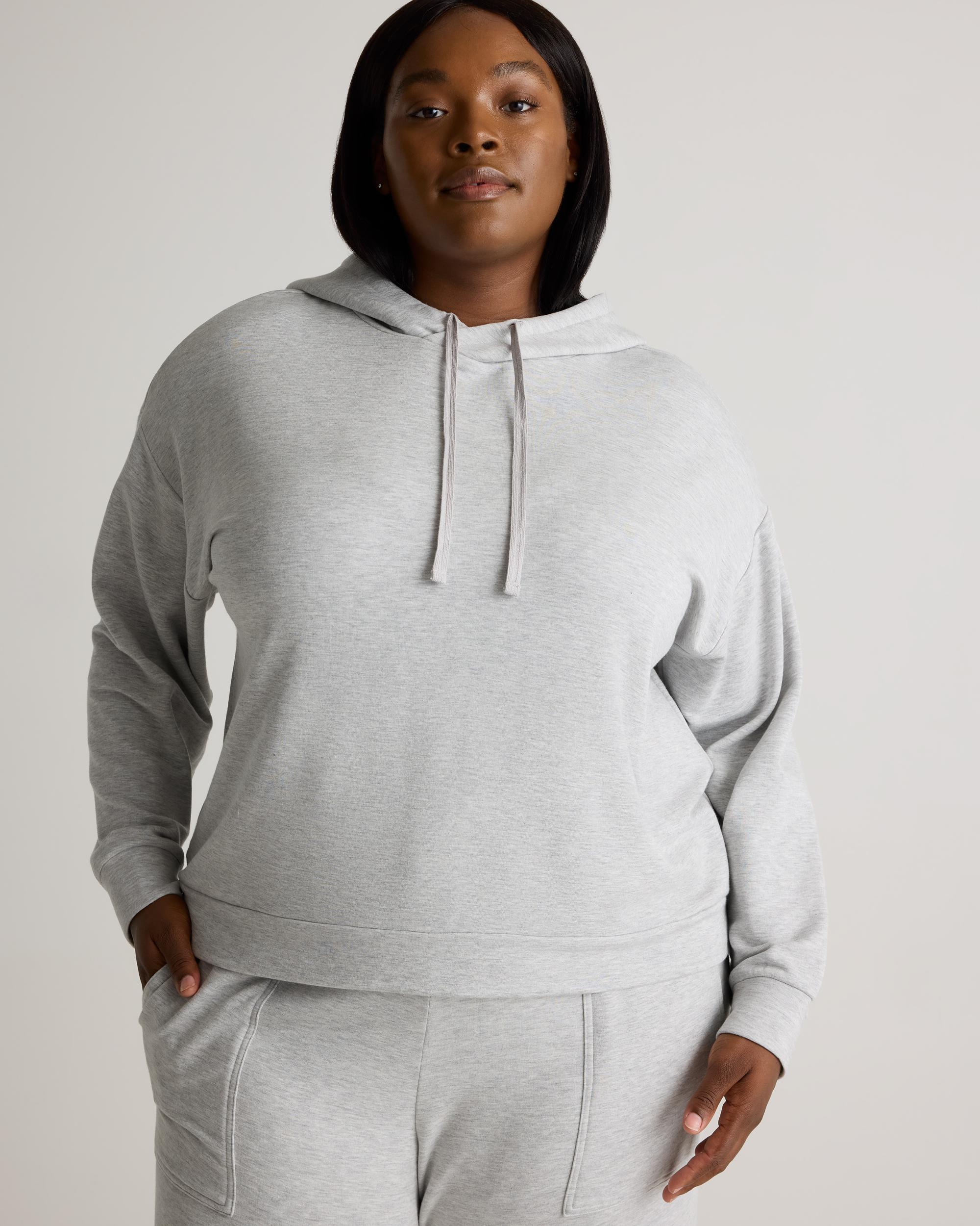 Quince | Women's SuperSoft Fleece Pullover Hoodie Lenzing Modal Product Image