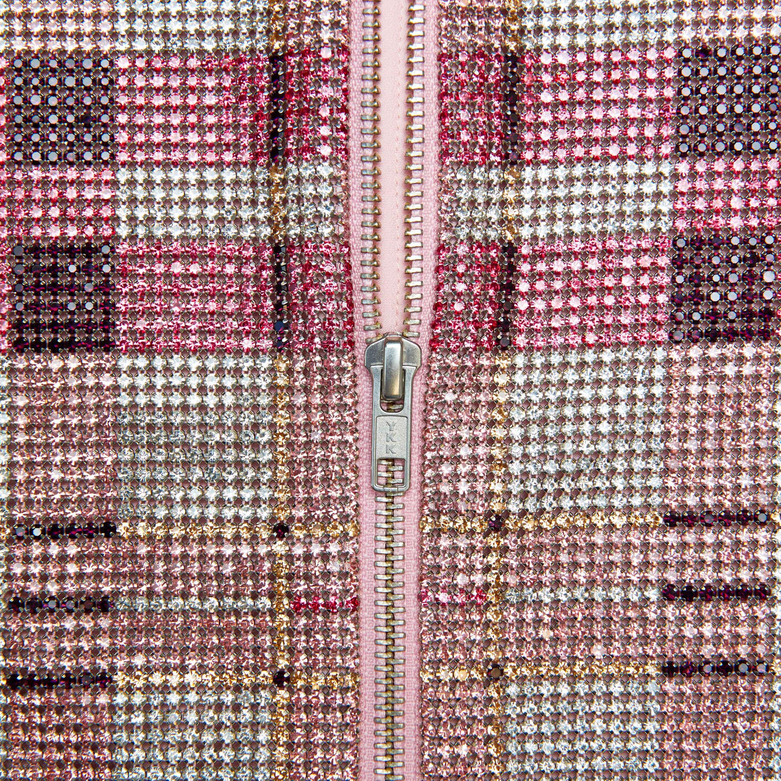 Pink Check Chainmail Skirt Product Image