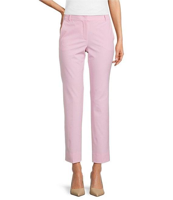 Marella Nicosia Stretch Microfiber Canvas Slim-Leg Pants Product Image