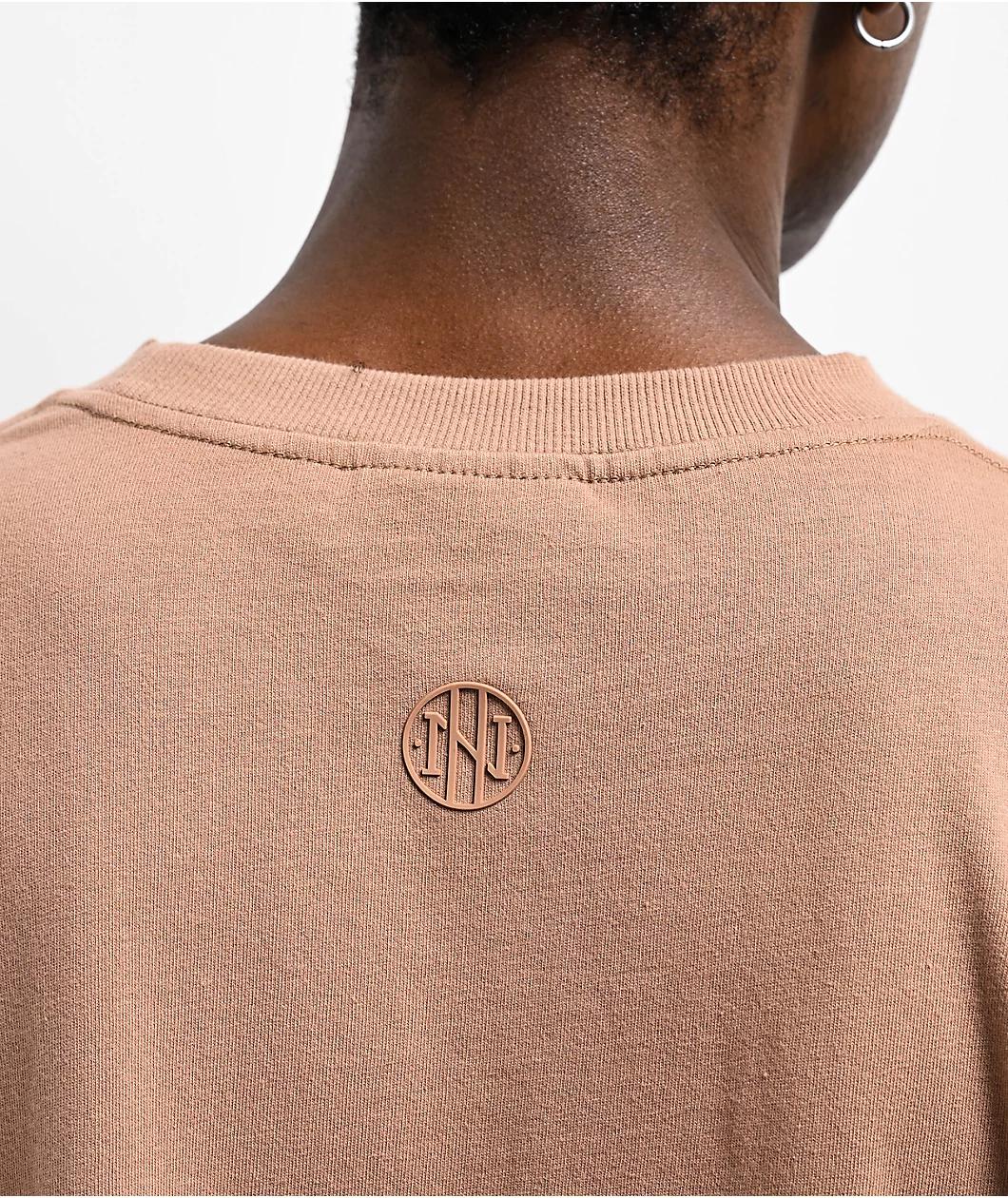 Ninth Hall Fundamentals Logo Chantrelle Long Sleeve Oversized T-Shirt Product Image