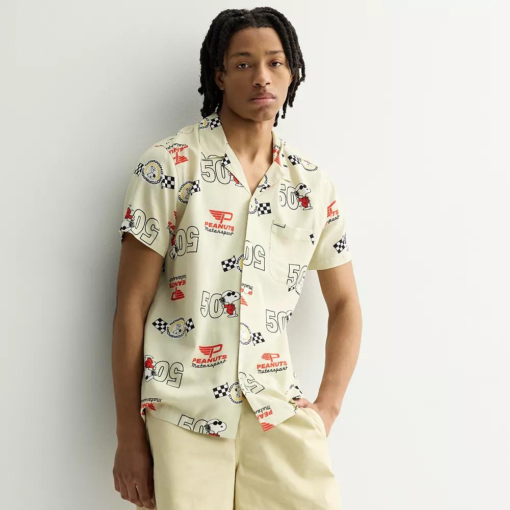 Men's Racing Camp Shirt, Size: XXL, Oatmeal White Product Image