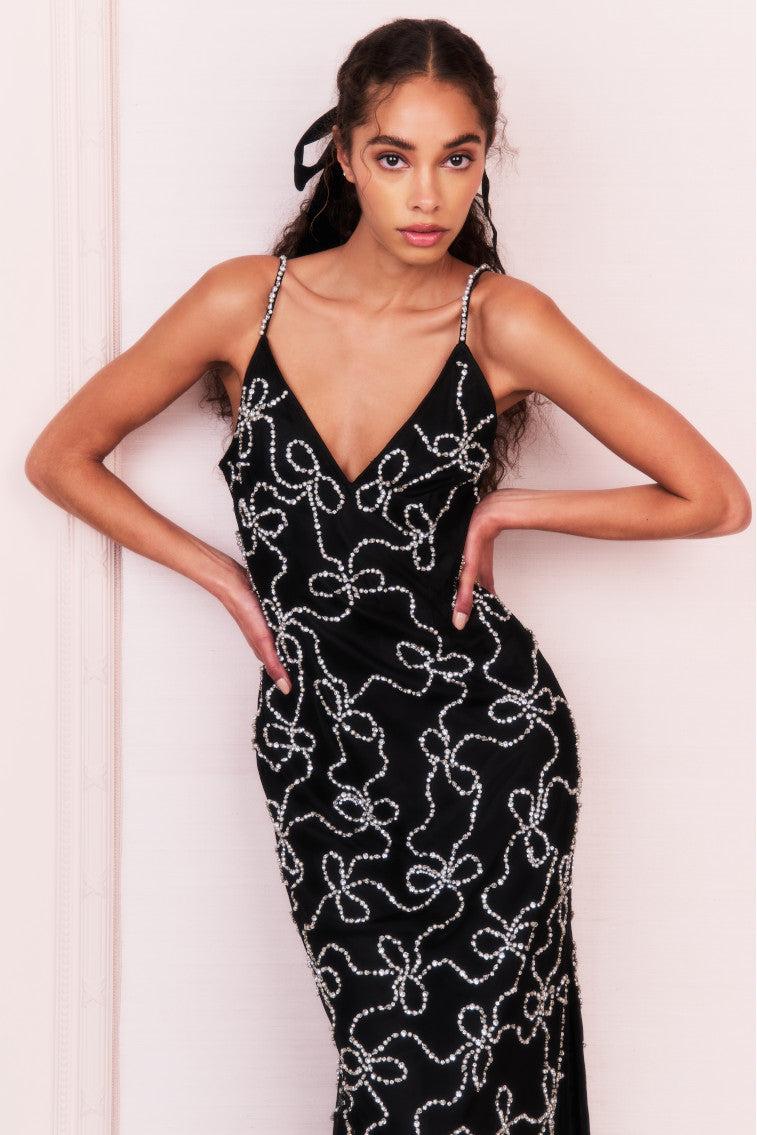 Kaylen Embellished Midi Dress Product Image