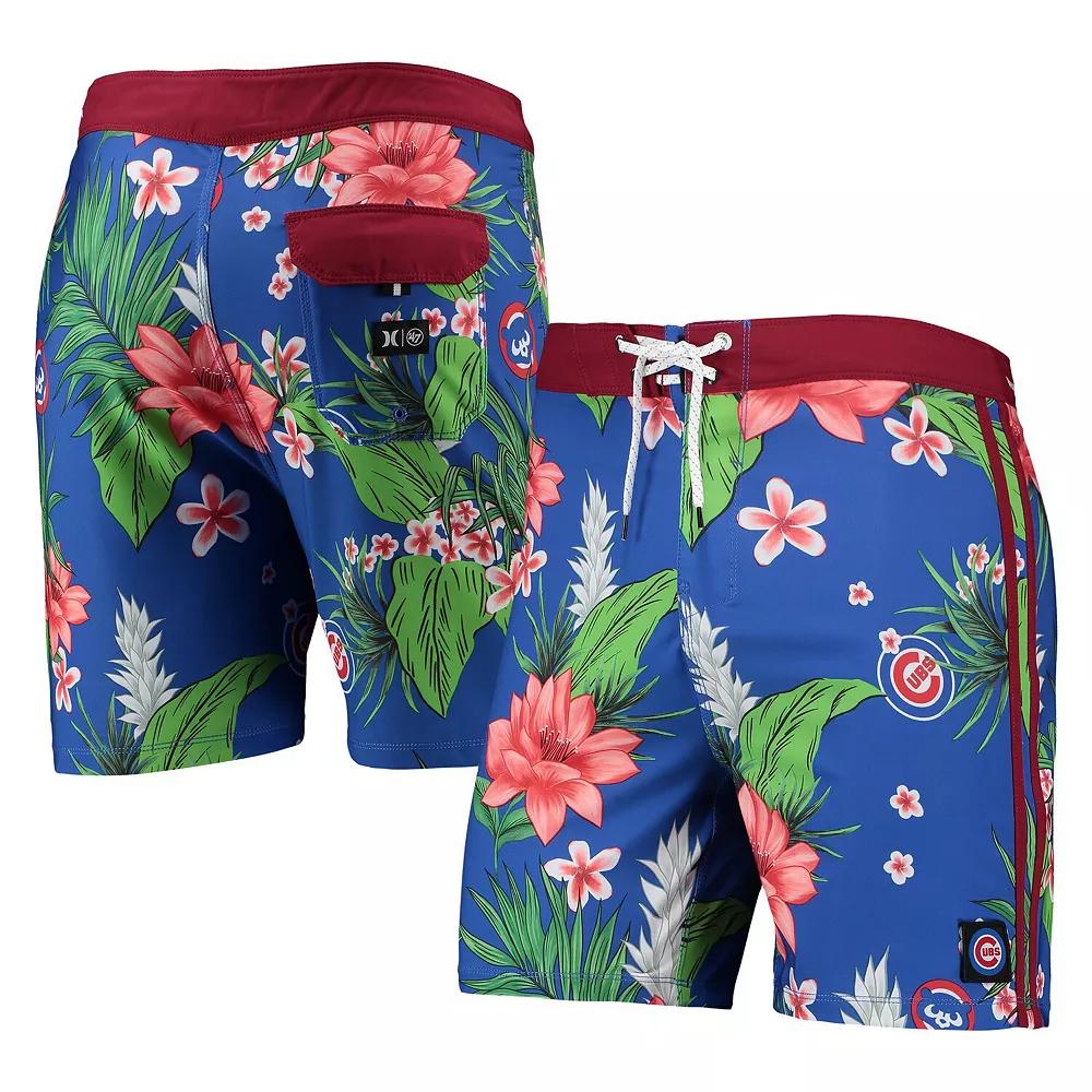Men's Hurley x '47 Royal Chicago Cubs Phantom Tailgate Swim Shorts,  Product Image