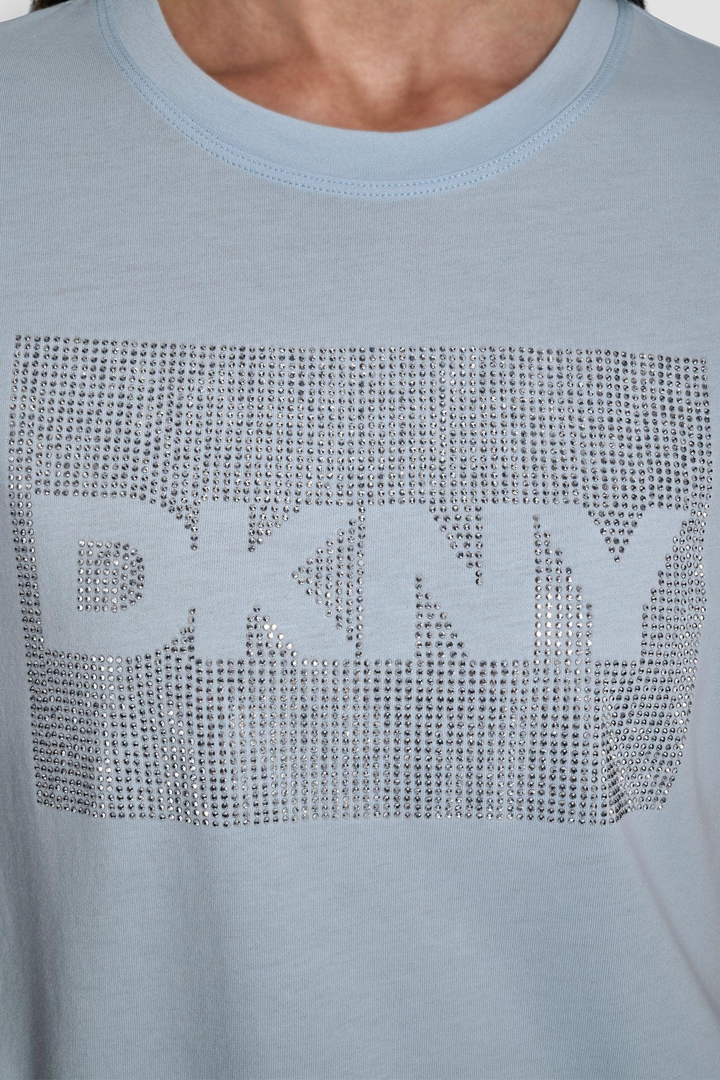 DKNY BOX RHINESTONE LOGO TEE Product Image