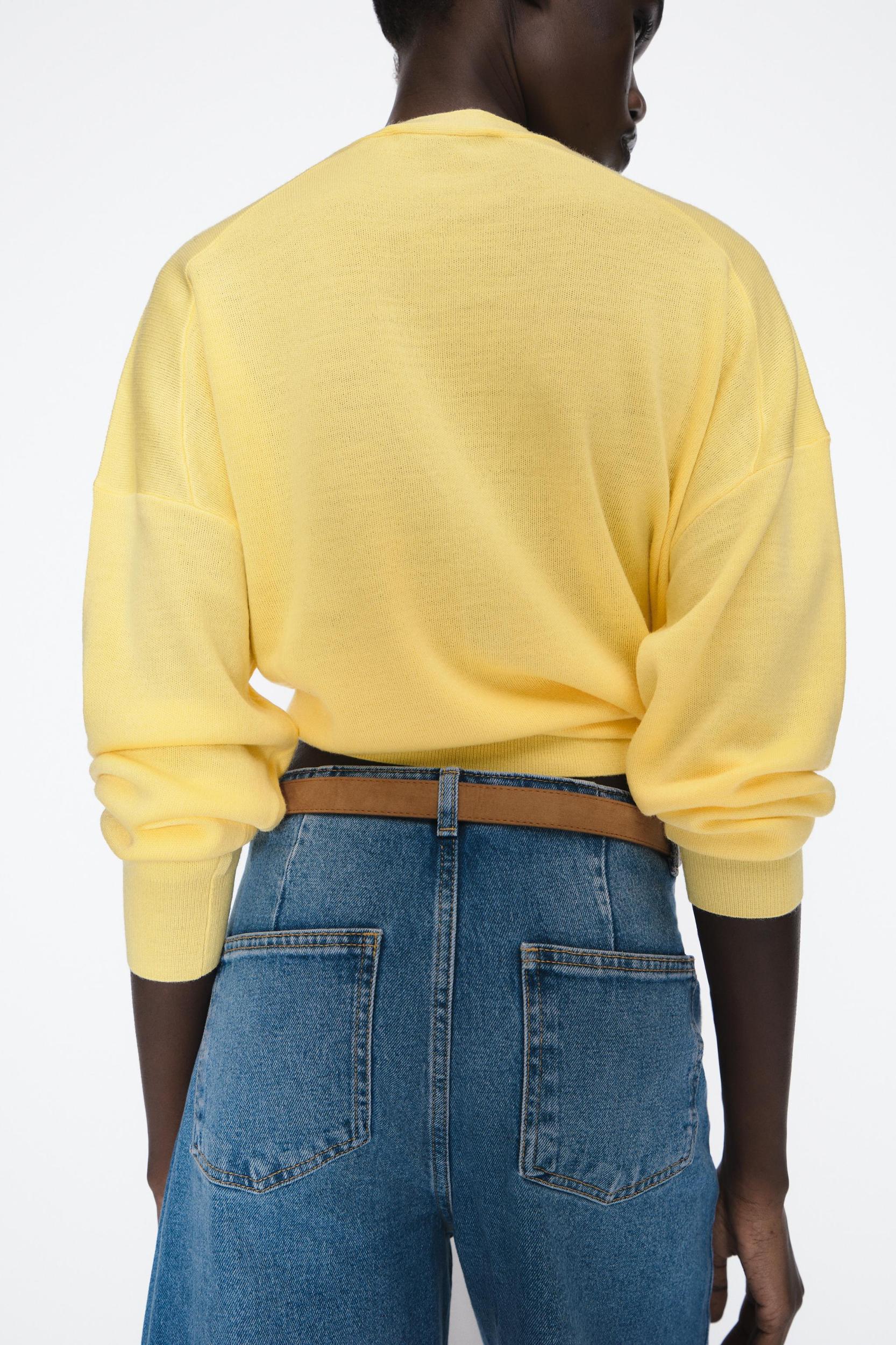 Z1975 BELTED HIGH RISE CROPPED WIDE LEG JEANS Product Image