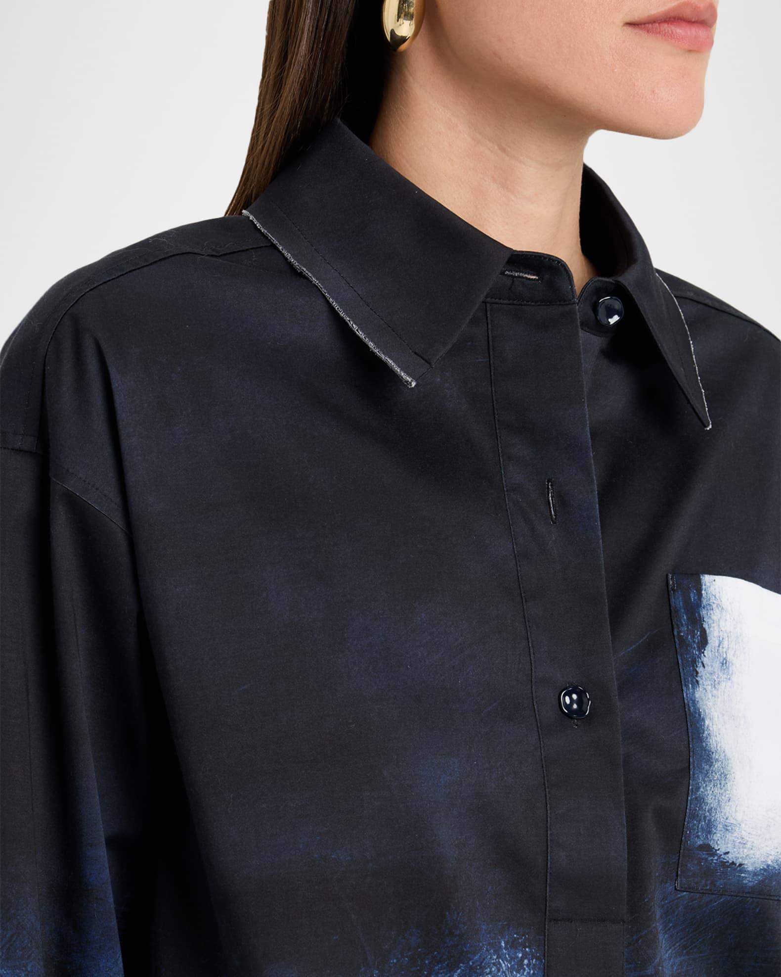 Long-Sleeve Printed Cotton Popover Product Image