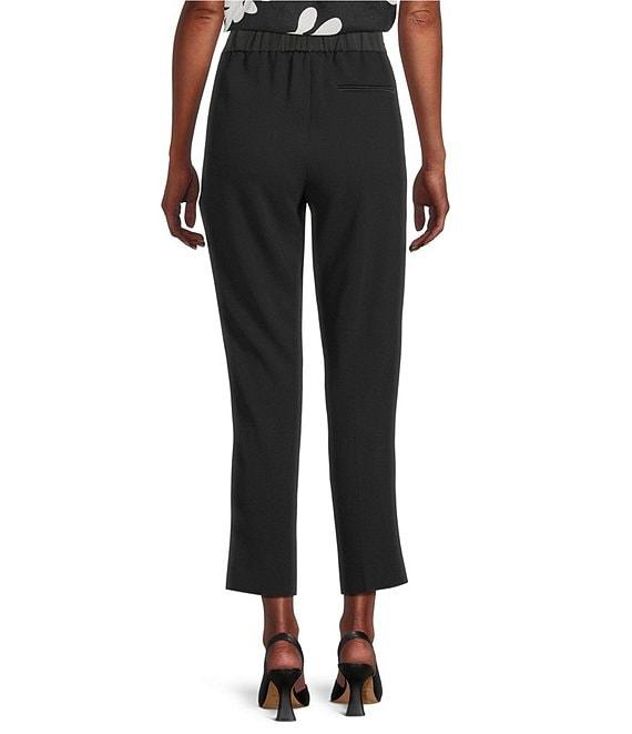 Marella Izabel Crepe Satin Straight Fit Pressed Pleat Ankle Pants Product Image
