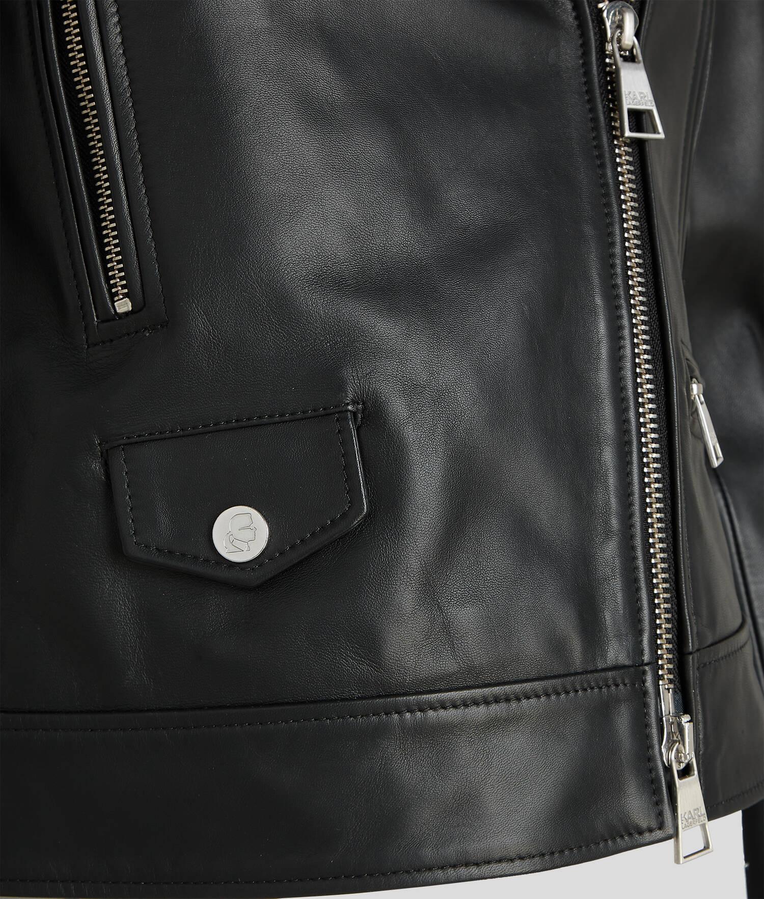 LEATHER BIKER JACKET Product Image