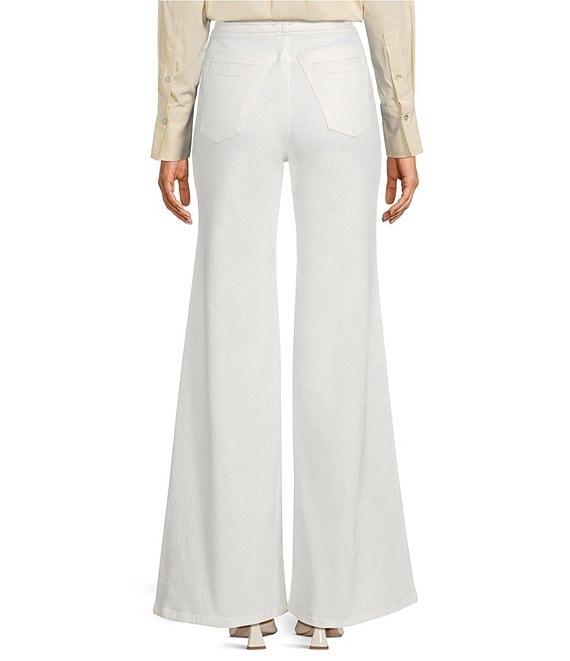 A Loves A High Rise Lattice Pocket Wide Flare Leg Jeans Product Image